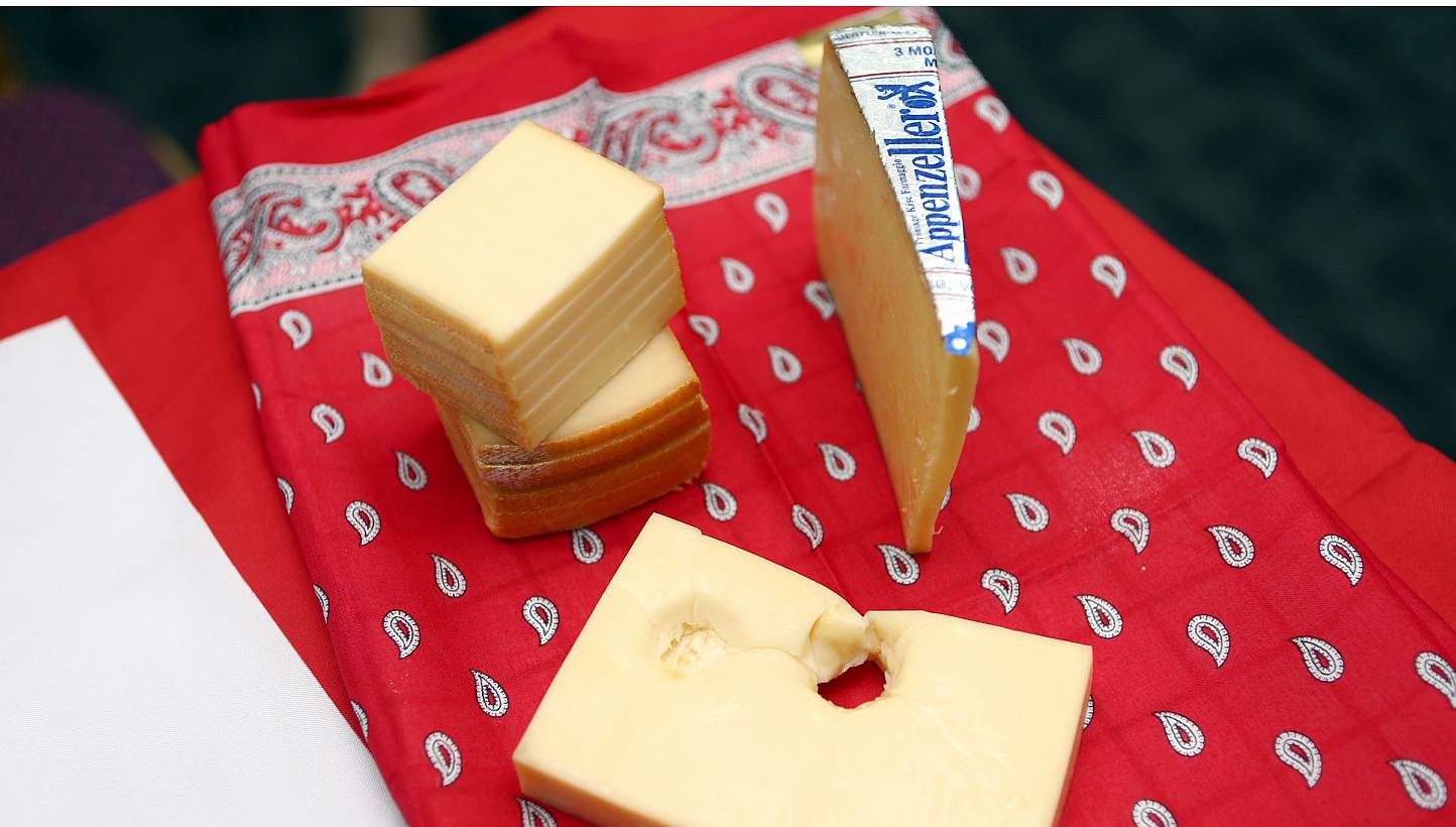 Scientists have finally found out what causes the distinctive holes to appear in Swiss cheese, after about a century of research. -- PHOTO: LIANHE ZAOBAO 