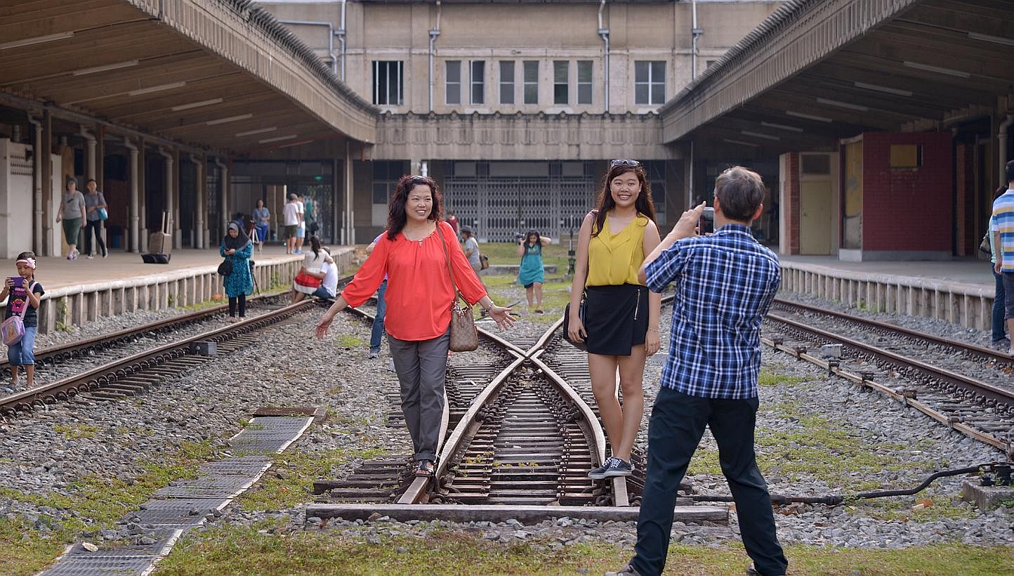 The former Tanjong Pagar Railway Station will be open to the public on Vesak Day on Monday. -- ST PHOTO:&nbsp;LIM SIN THAI