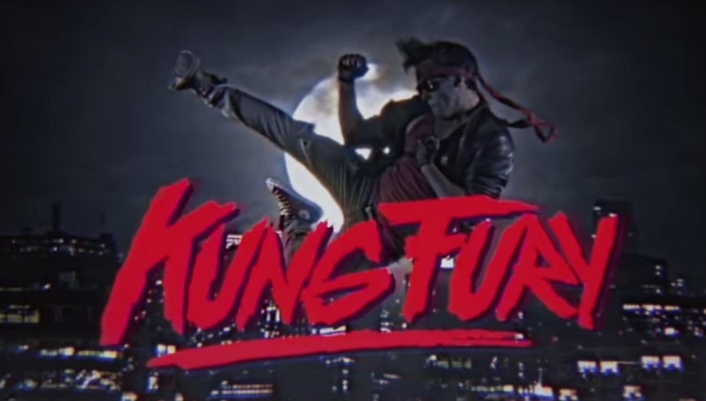 The Swedish short action movie Kung Fury,&nbsp;which was funded through global crowdfunding platform Kickstarter, has been released on the Internet, according to The Hollywood Reporter. -- PHOTO: SCREEN GRAB FROM KICK FURY&nbsp;