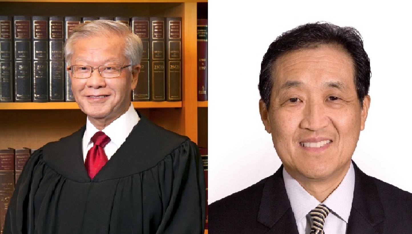 The National University of Singapore (NUS) announced the appointment of Mr Chan Sek Keong (left) and Mr Stephen Lee Ching Yen as pro-chancellors on Tuesday, June 2, 2015. -- PHOTOS: NUS, COURTESY OF MR STEPHEN LEE