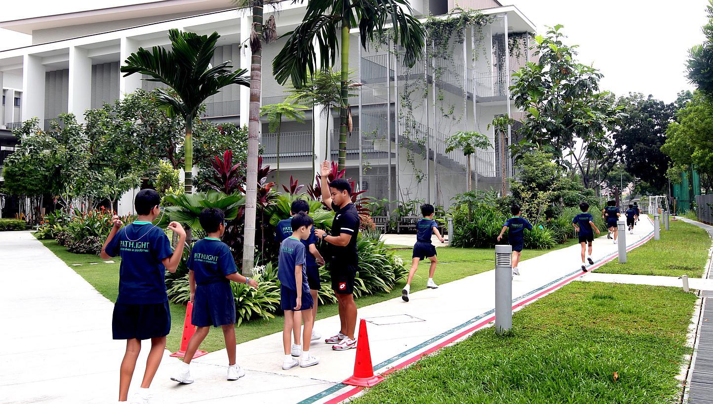 Students at Pathlight School’s campus in Ang Mo Kio. Public special education school (Sped) students will soon have more guidance in sexuality education and relationships. The Ministry of Education has awarded a tender to develop a guide to help Sp