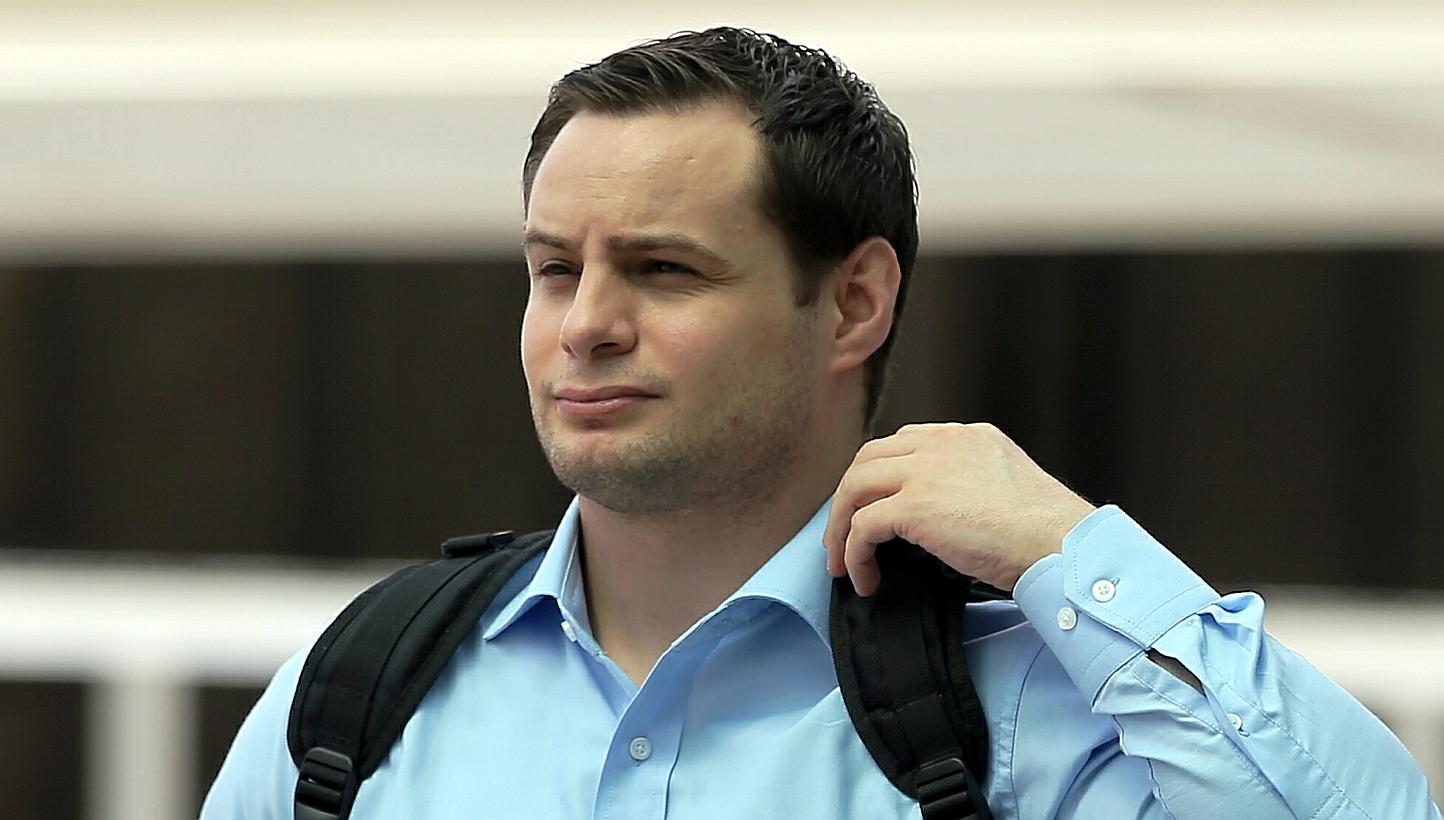 Andreas Michel Blomqvist (above) tackled taxi driver Koh Tat Wah to the ground and punched him several times when Mr Koh tried to collect the $20 fare.