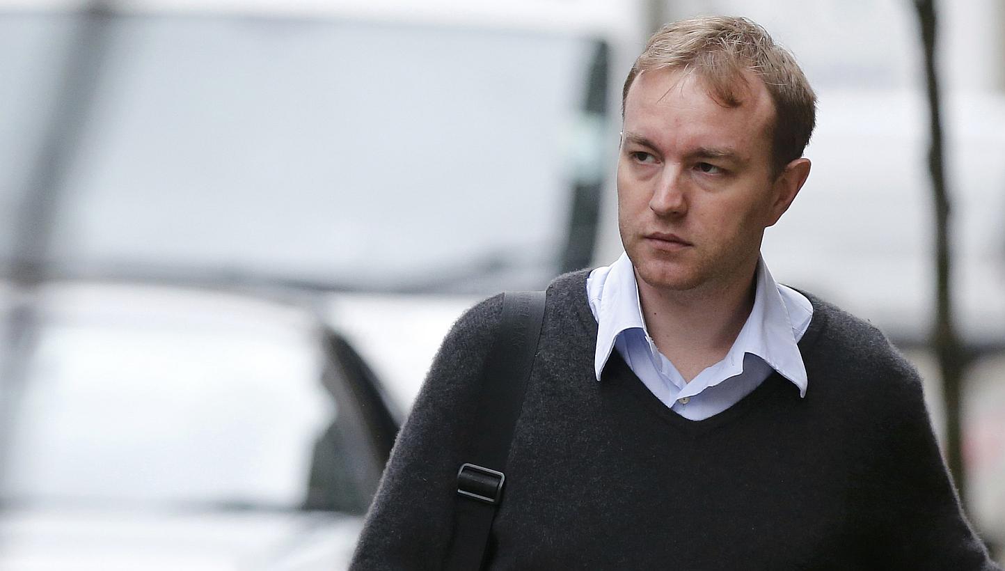 Former trader Tom Hayes arriving at Southwark Crown Court in London, Britain on June 2, 2015. -- PHOTO: REUTERS