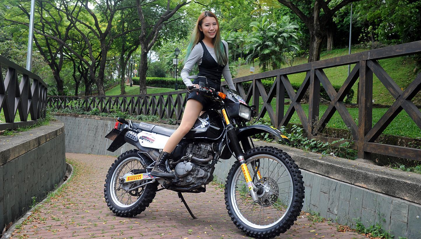 Real estate agent Vaune Phan, 27, is riding her Scrambler from Singapore to the Mount Everest base camp in Tibet. The month-long, 8,000km journey, which started yesterday, will help raise awareness and funds for the Singapore Disability Sports Counci