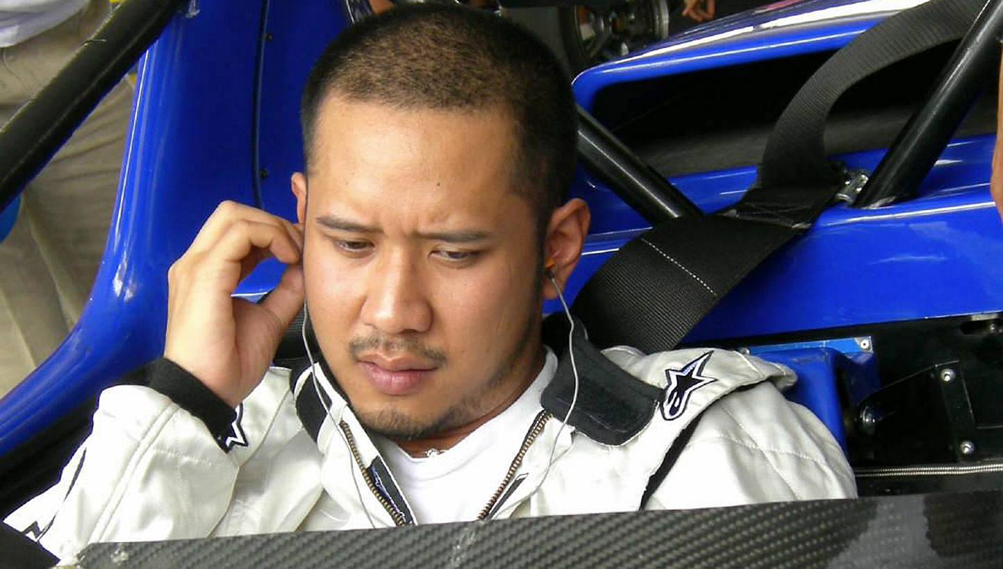 Wira Dani Abdul Daim, a racing enthusiast, at the Sepang International Circuit in Selangor. The executive deputy chairman of LionGold Corp, one of three companies being probed in Singapore after their shares plunged in October 2013, was sued to repay