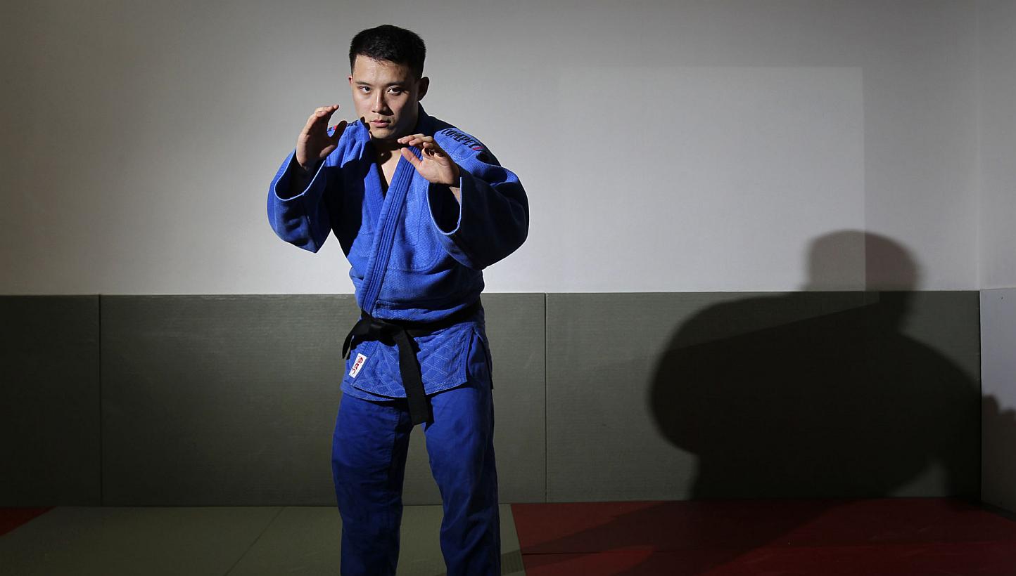 The only Singaporean to reach a final at the SEA Games judo competition was Gabriel Yang. Three of his compatriots in action on June 7, 2015 were eliminated from gold medal contention. -- PHOTO: ST FILE