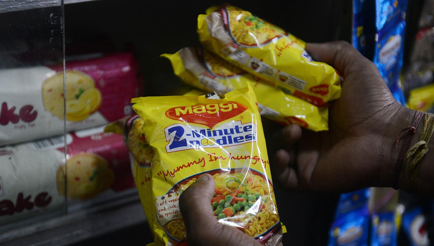The United States Food and Drug Administration (FDA) is testing samples of a Nestle instant noodle brand that was recalled from stores across India last week. -- PHOTO: AFP