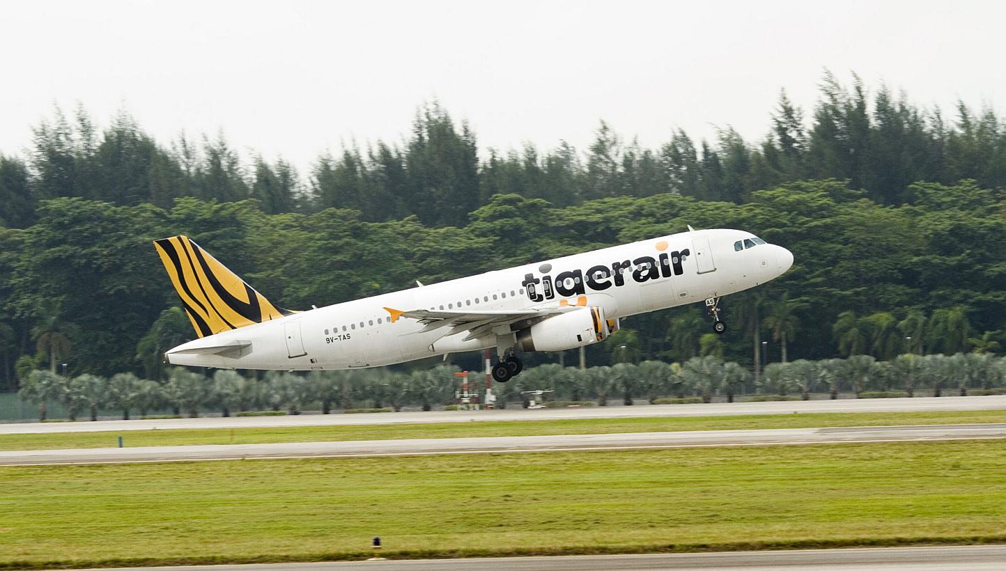The aircraft (not pictured) landed safely in Haikou three hours later after two fly-pasts. -- PHOTO: TIGERAIR