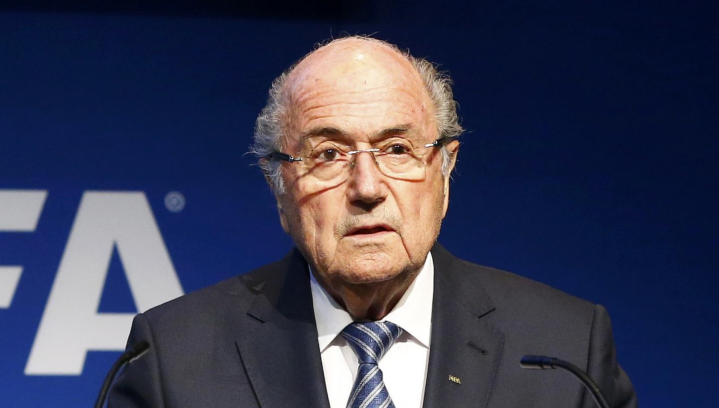 Fifa president Sepp Blatter addresses a news conference at the Fifa headquarters in Zurich, Switzerland, on June 2, 2015. -- PHOTO: REUTERS