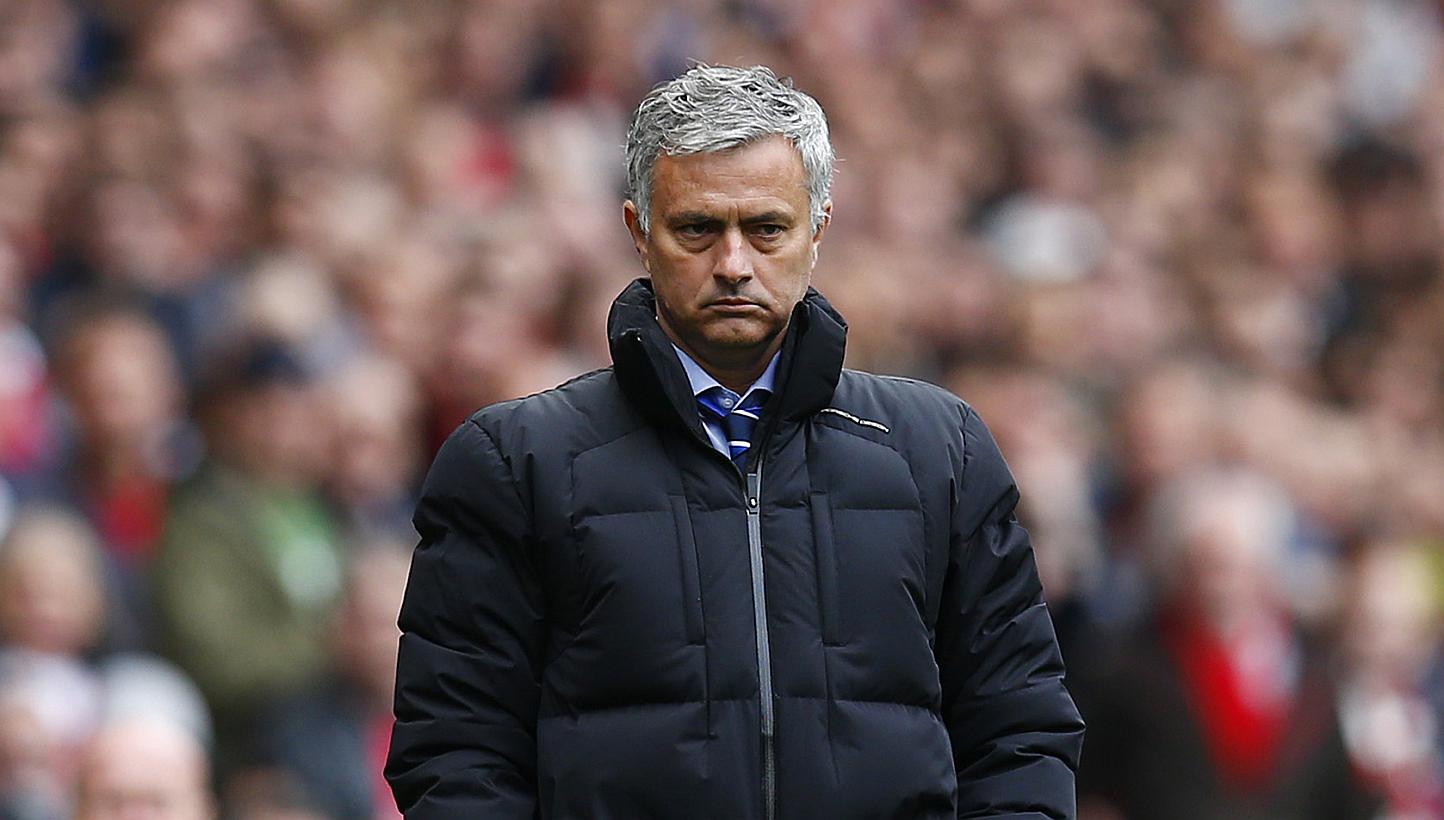 Chelsea manager Jose Mourinho (above) has been banned from driving for six months after he was caught speeding close to the club's training ground. -- PHOTO: REUTERS