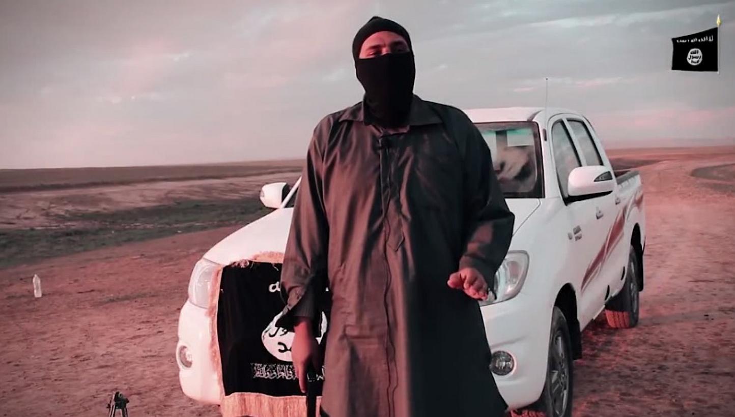 A screenshot from a new video by ISIS&nbsp;marking a year since it captured Mosul. -- PHOTO: YOUTUBE
