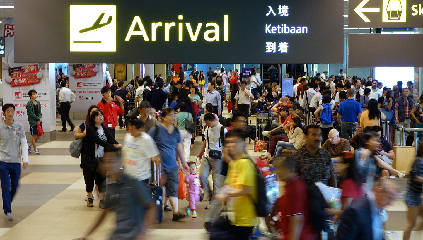 From next Monday, tourists who visit Singapore will be able to use virtual prepaid SIM cards, which can be activated upon arrival. -- ST FILE PHOTO&nbsp;