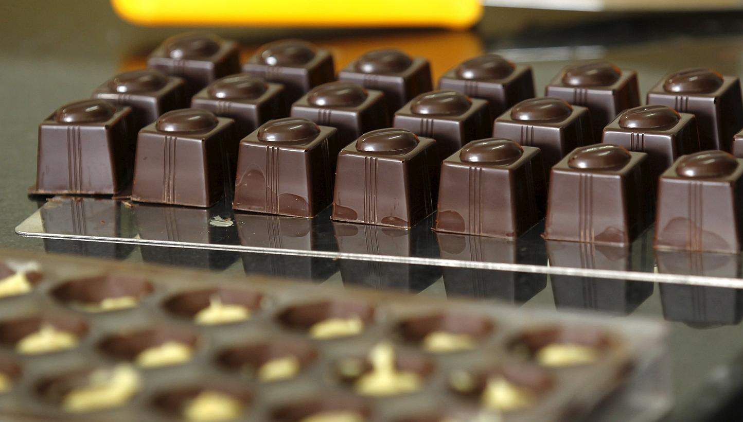 Chocolate moulds seen at the Absolute Chocolate factory in Kenya's capital Nairobi March 20, 2015. -- PHOTO: REUTERS