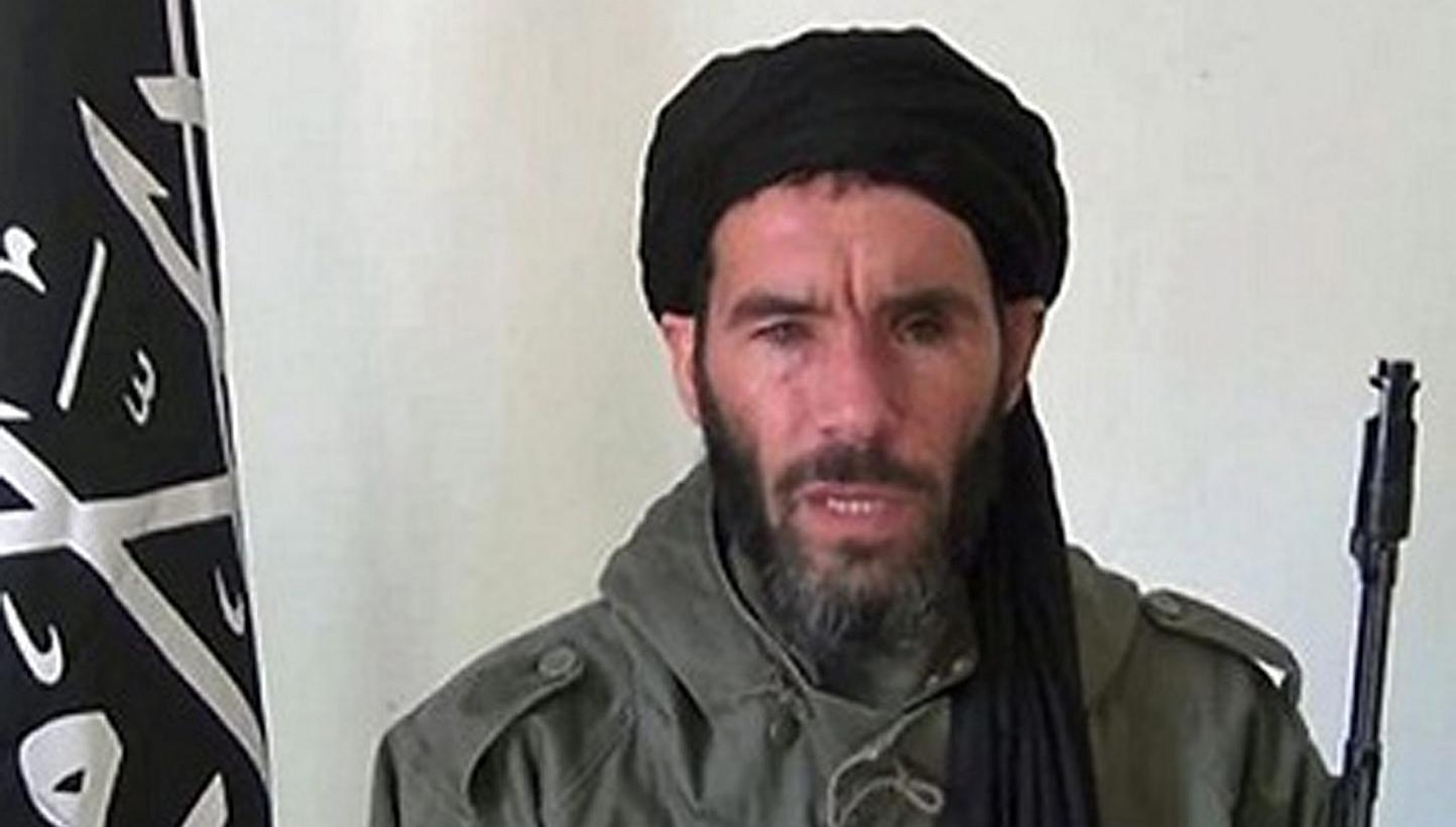 An undated handout picture made available by the US Federal Bureau of Investigations (FBI) on June 15, 2015 shows Mokhtar Belmokhtar, a veteran Islamist fighter affiliated with al-Qaeda in North Africa. Libyan militant group Ansar al-Sharia denied on