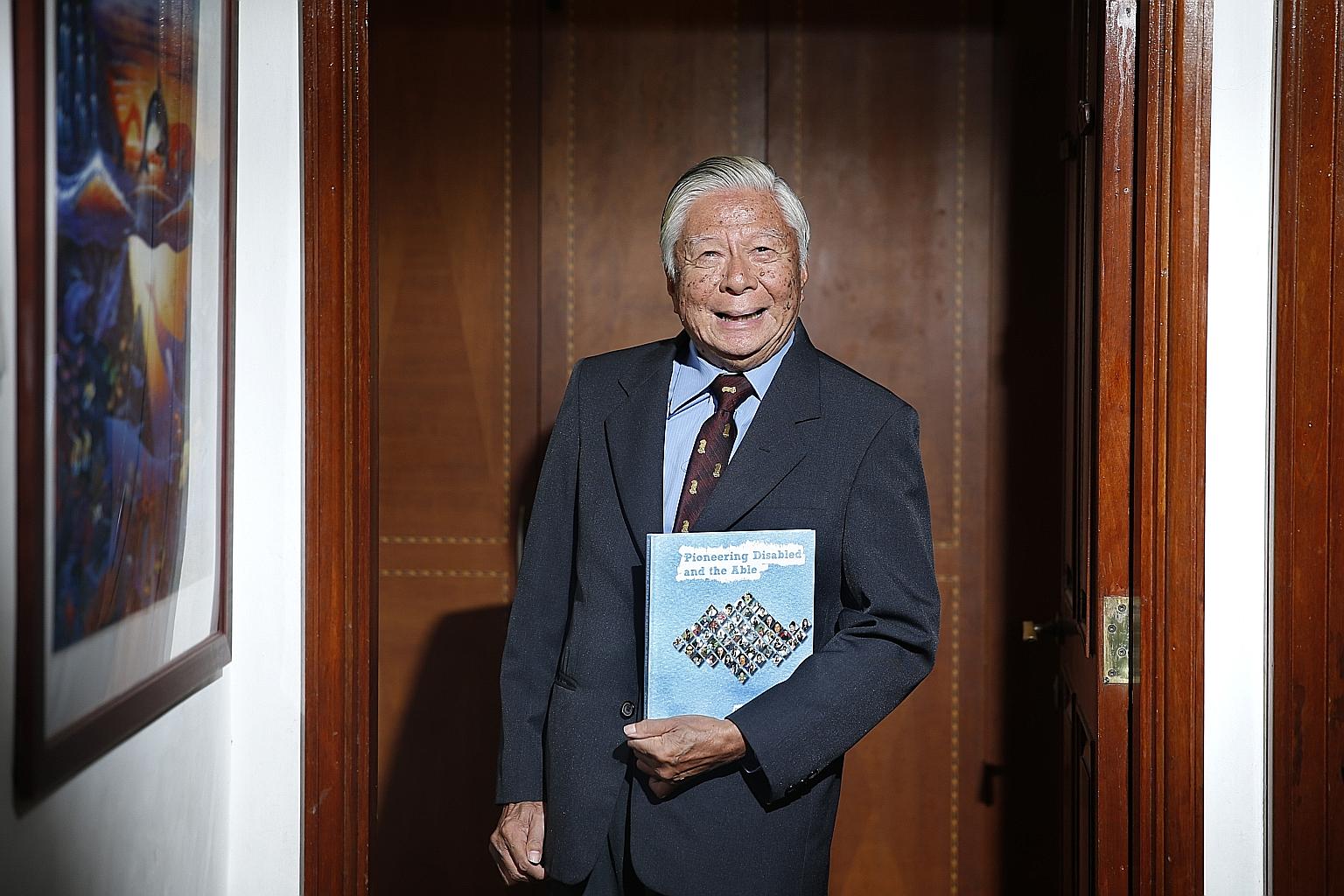 Mr Tan Guan Heng, vice-president of the Singapore Association of the Visually Handicapped, has written his fourth book, Pioneering Disabled And The Able. It is a collection of profiles documenting the experiences of people with disabilities who beat 