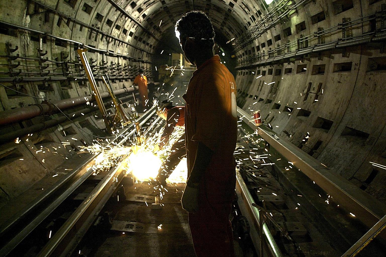 The LTA will hire consultants who will drill up to 10cm into the tunnel walls to analyse the salt content in the concrete. So far, regular maintenance checks have not detected a high level of chloride in tunnels.