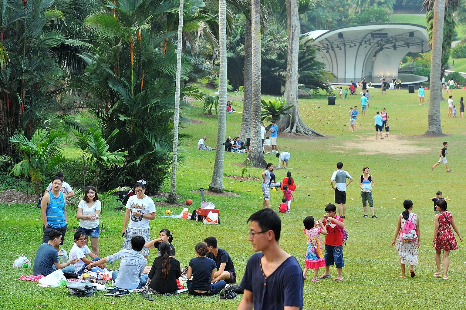 Some visitors to the Botanic Gardens (left), however, felt more could be done to explain its history.
