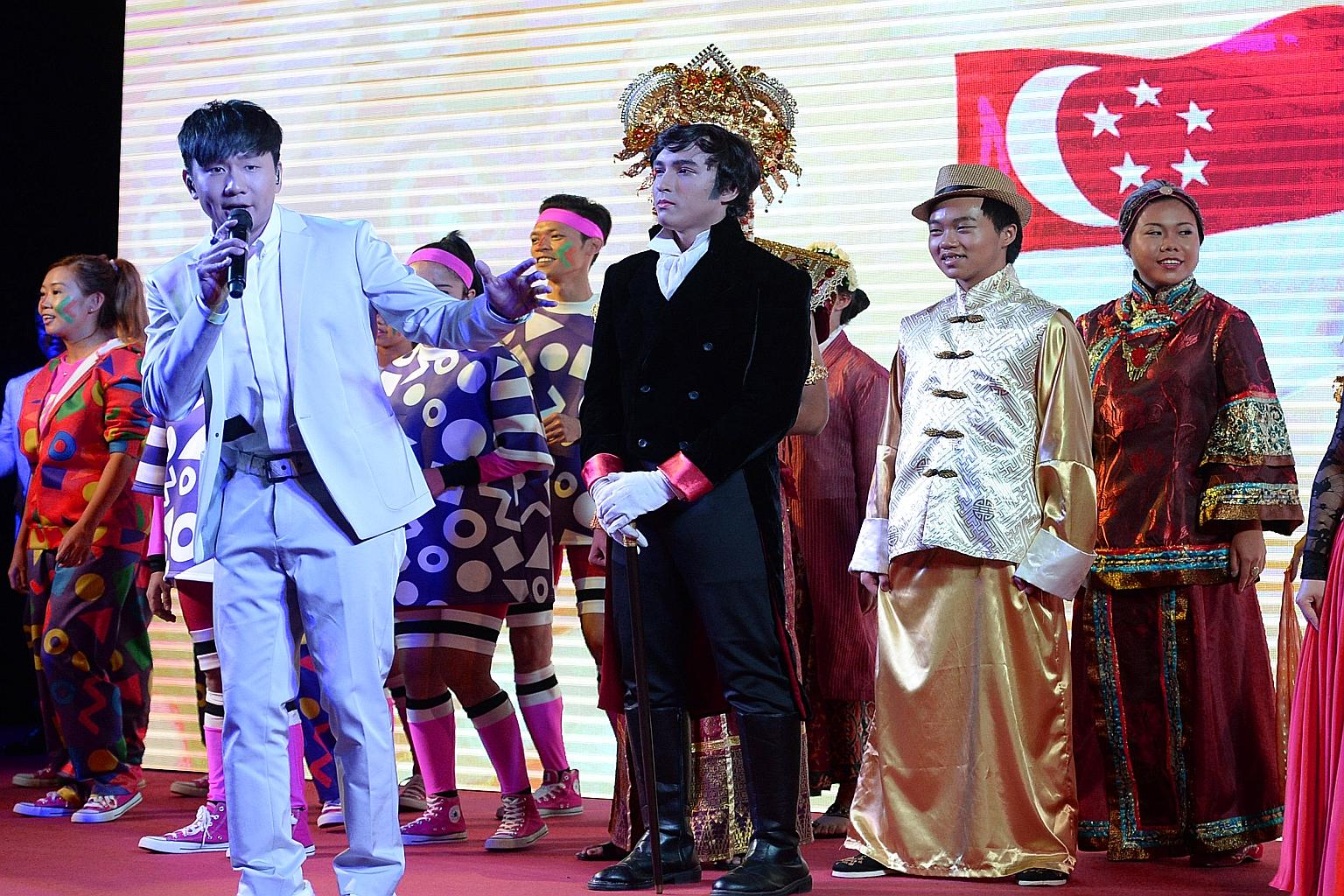 JJ Lin (above) will sing Our Singapore at the NDP show, which will trace the nation's progress and look to the future.