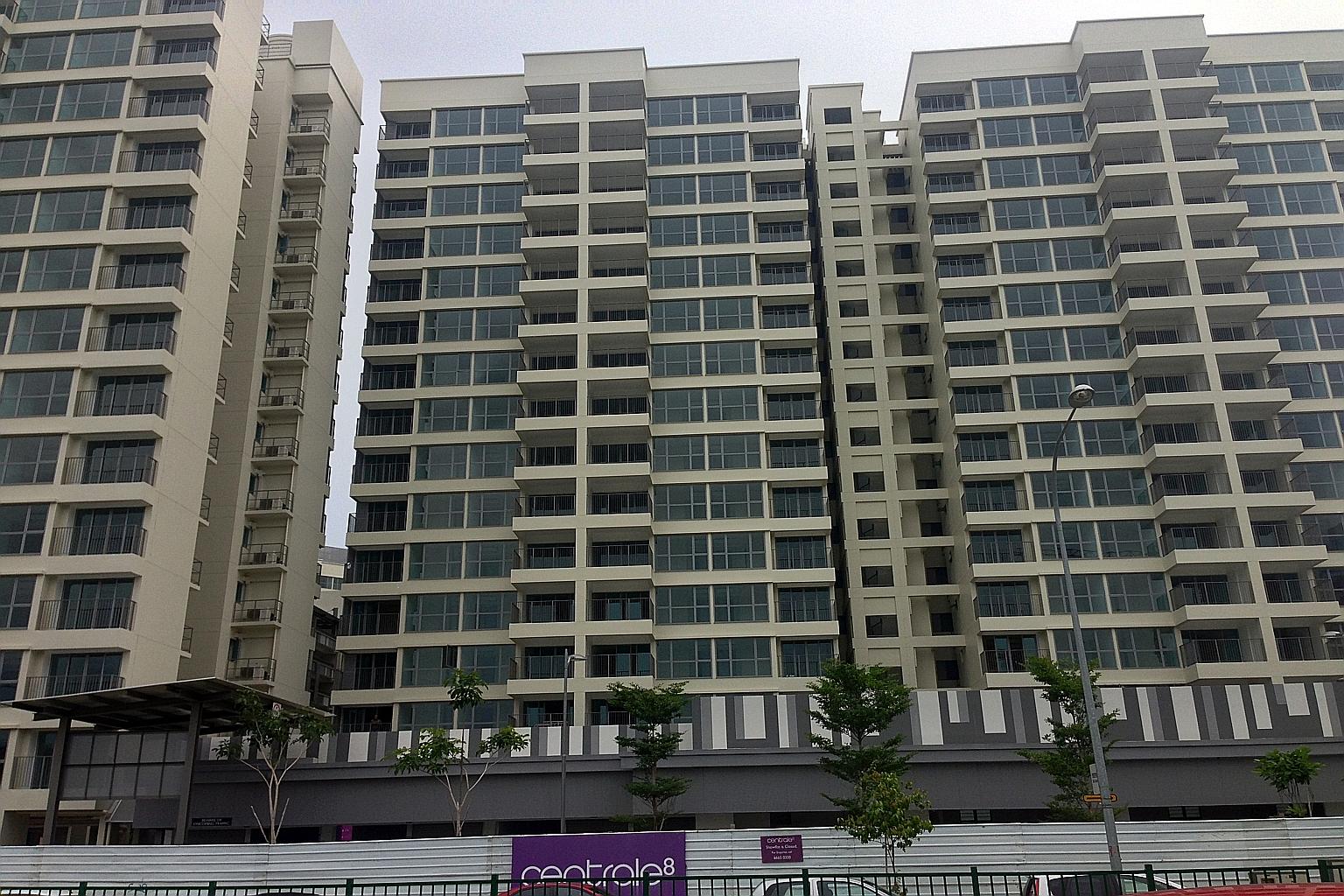 Some residents of Centrale 8, a premium DBSS project in Tampines, complained of defects such as rusty door handles, uneven tiles and choked toilets after collecting the keys to their units from June last year.