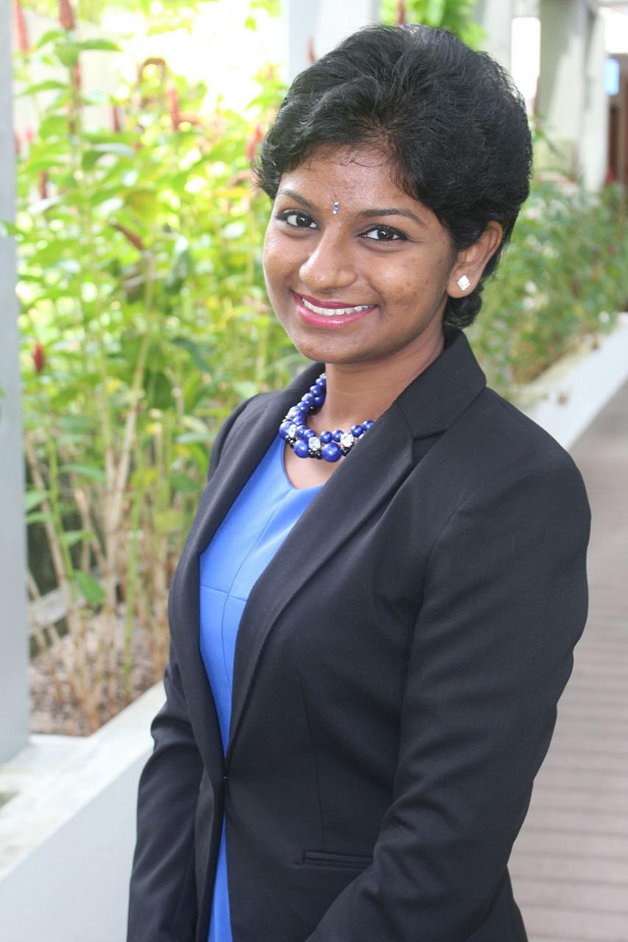 Ms M. Premikha is Prime Minister in the model Parliament.