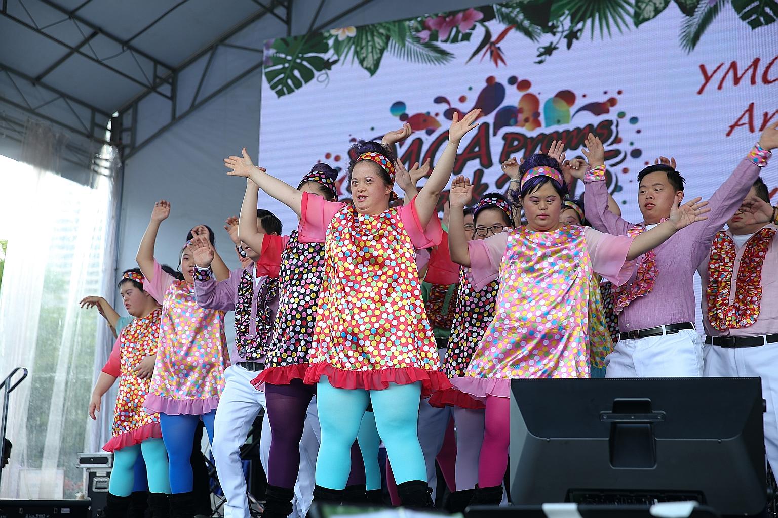 The Y Stars' performance was disrupted by the protesters last year when the charity event was held at Hong Lim Park.