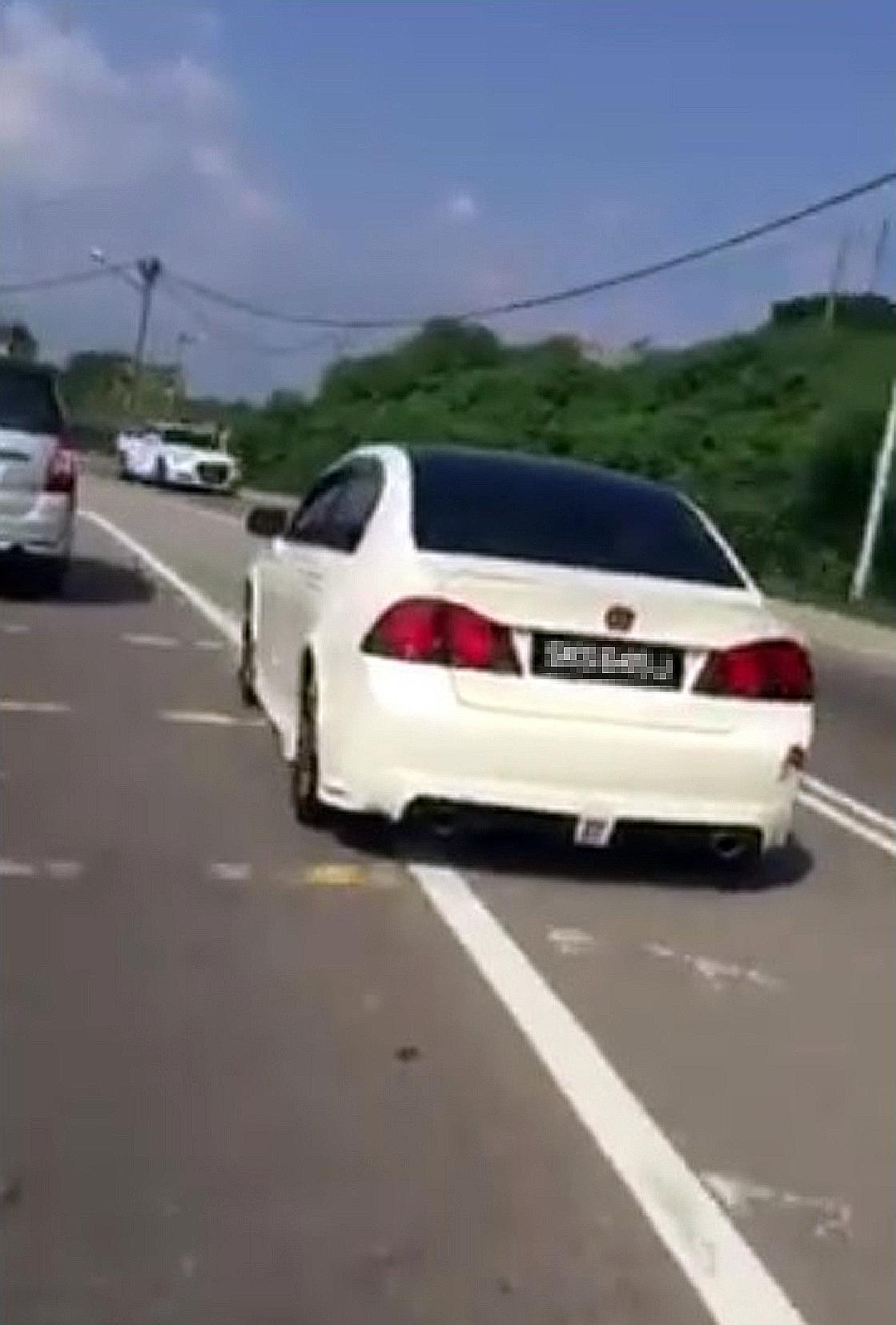 Netizens helped the owner of this Singapore-registered white Honda Civic to track down his vehicle after it was stolen at a car wash in Johor Baru on July 5.