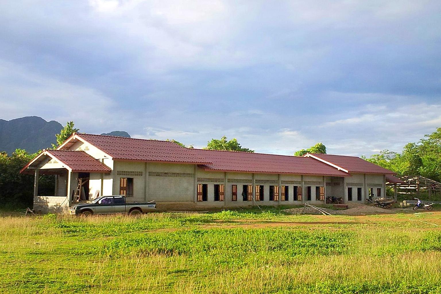 The Na Phong-NTU Singapore Friendship Hall, built by 161 students, will serve as a central venue for more than 400 villagers in Na Phong village.