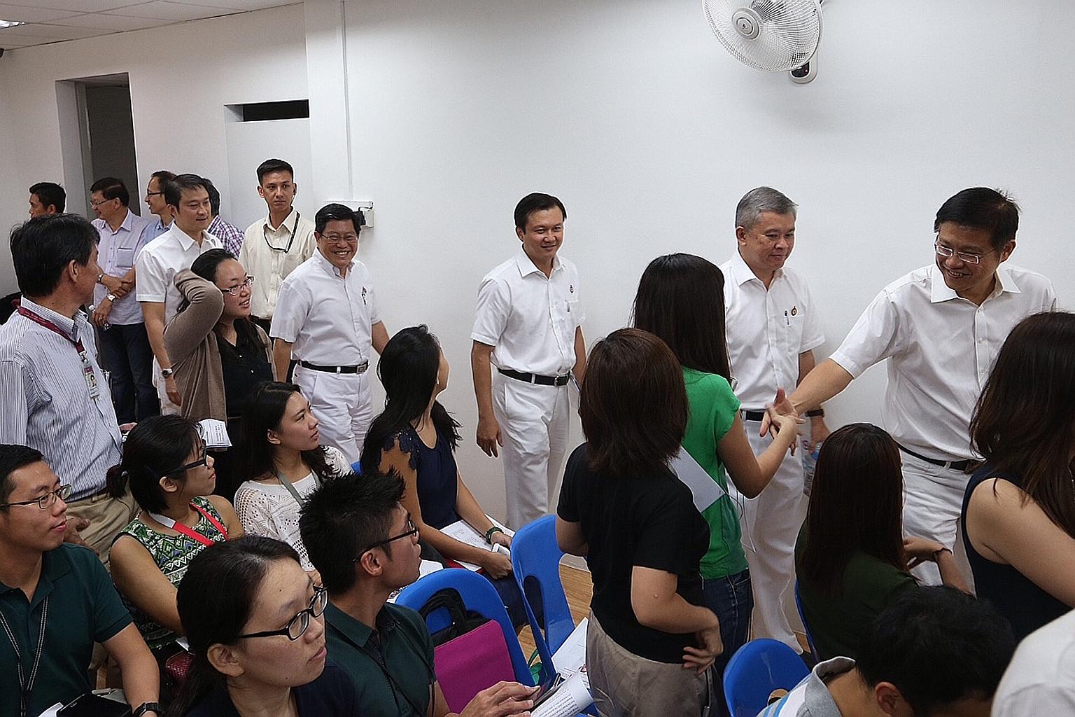 Ex-PAP chairman Lim Boon Heng was coy about whether MP Yeo Guat Kwang (above) is being fielded in Aljunied.