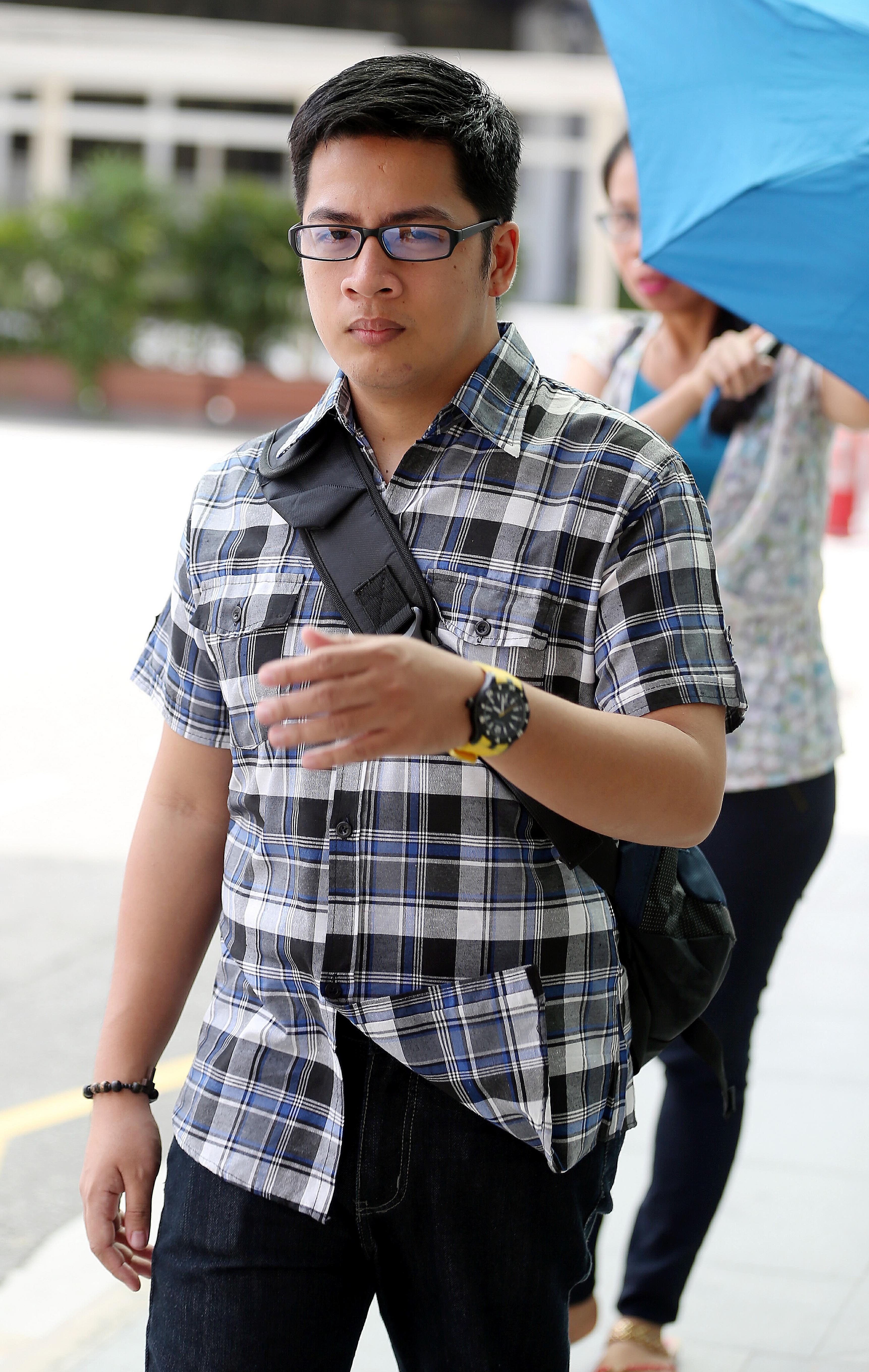 Ed Mundsel Bello Ello at a court appearance in April. He was convicted of promoting feelings of ill-will and hostility yesterday.