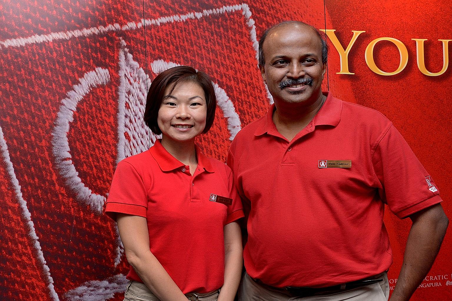 With the introduction of Ms Jaslyn Go and Dr Paul Tambyah yesterday, the Singapore Democratic Party has named four of its 11 candidates. Ms Go spoke about the stressful education system, while Dr Tambyah said the healthcare system is "really, really