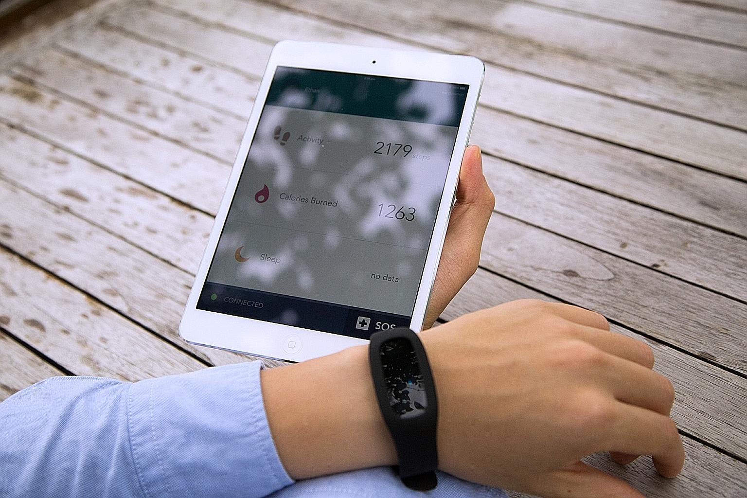 The mediCAP Fall Detection System by ST Electronics is a wristband that is programmed to send out alerts to mobile devices, such as smartphones or tablets, to notify caregivers or medical personnel in the event a patient has fallen.