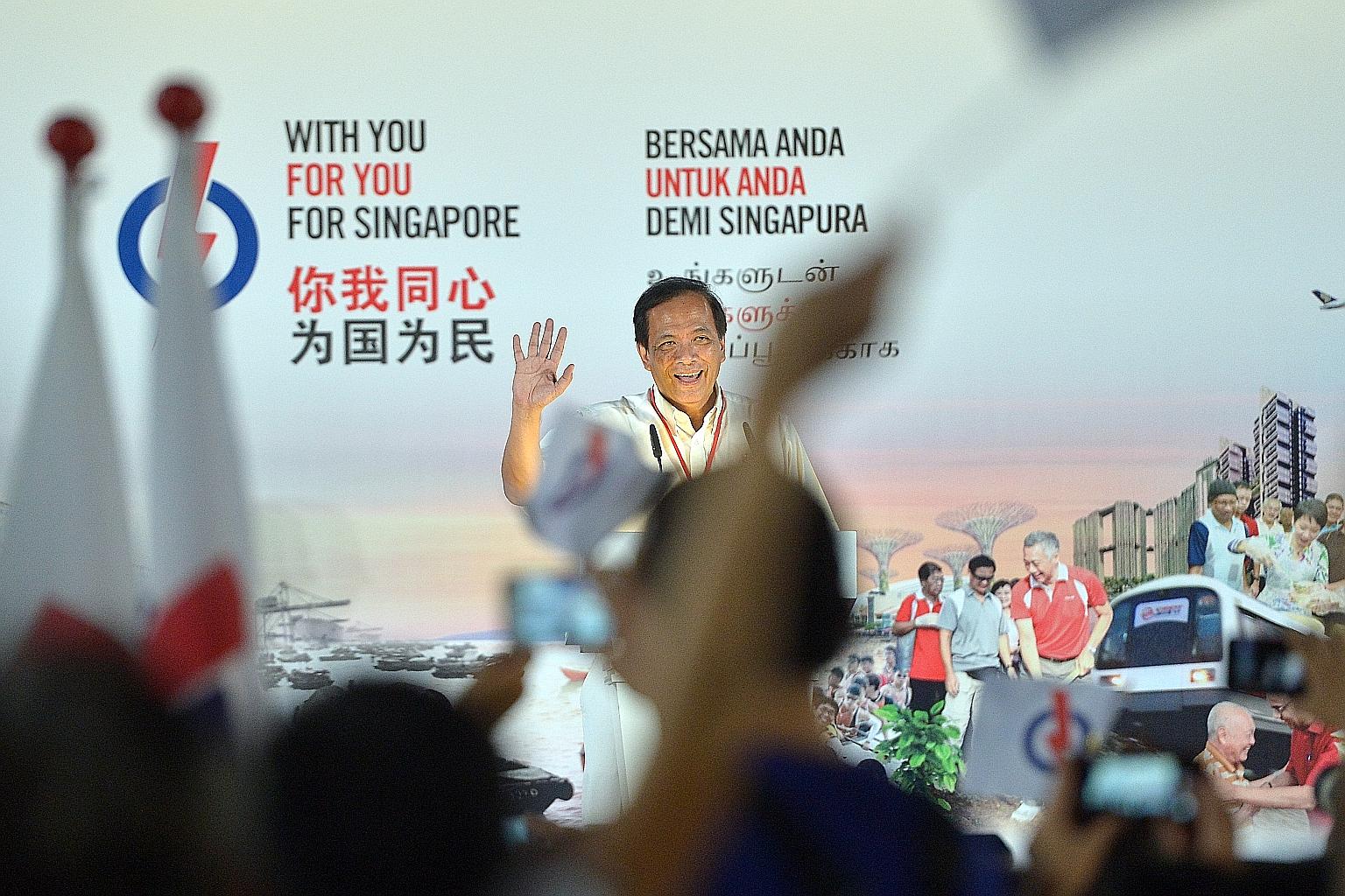 Mr Charles Chong said he had a slight advantage as "some of the areas, I have taken care of before".