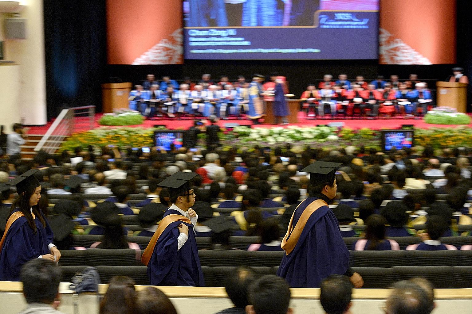 NUS took the 12th spot this year in the ranking by Quacquarelli Symonds, up from 22nd last year.