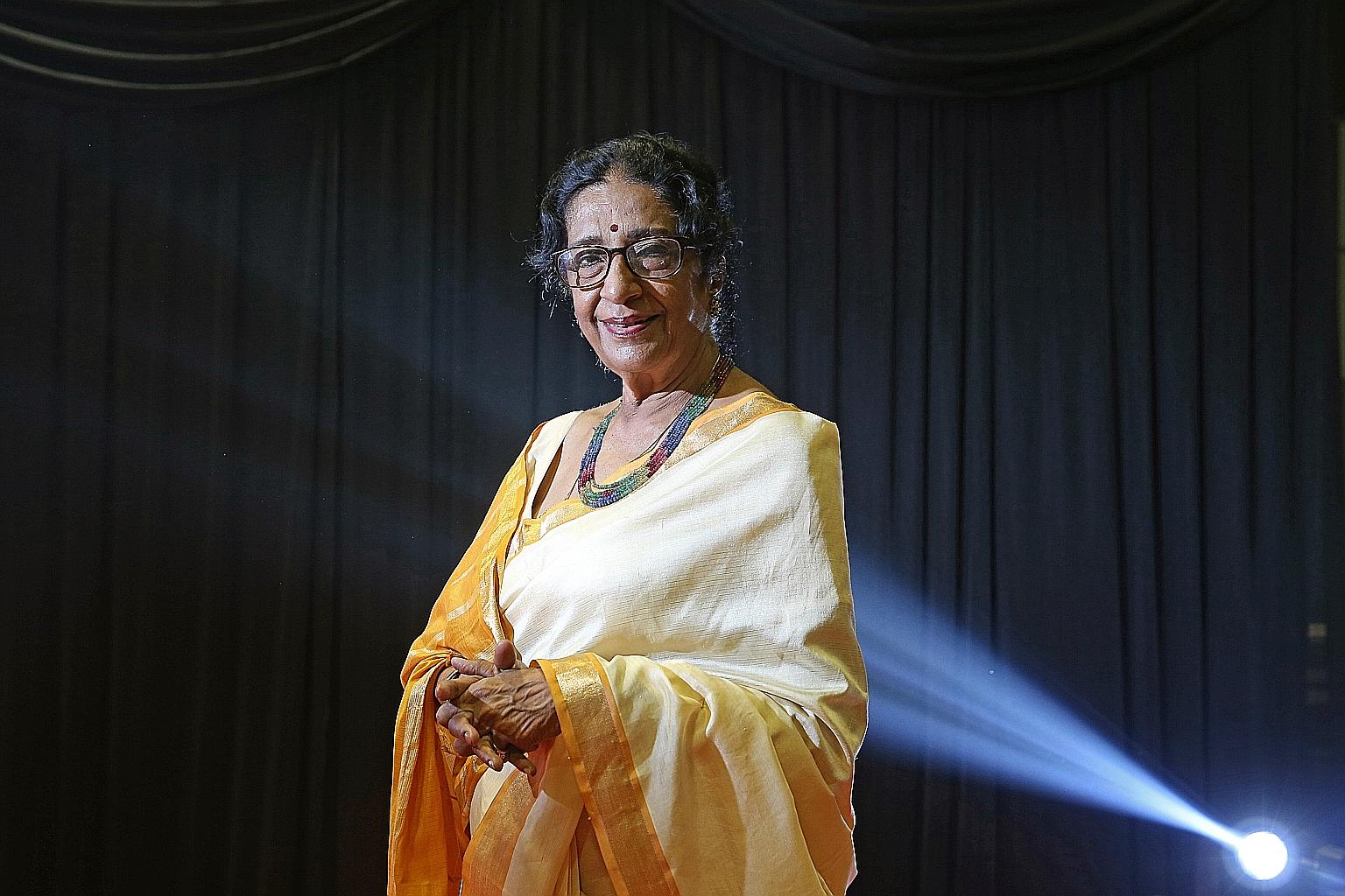 Dr Uma Rajan has spent 38 years working for the community since her husband's death. She helped to create students' blue health booklet and the building of several nursing homes.