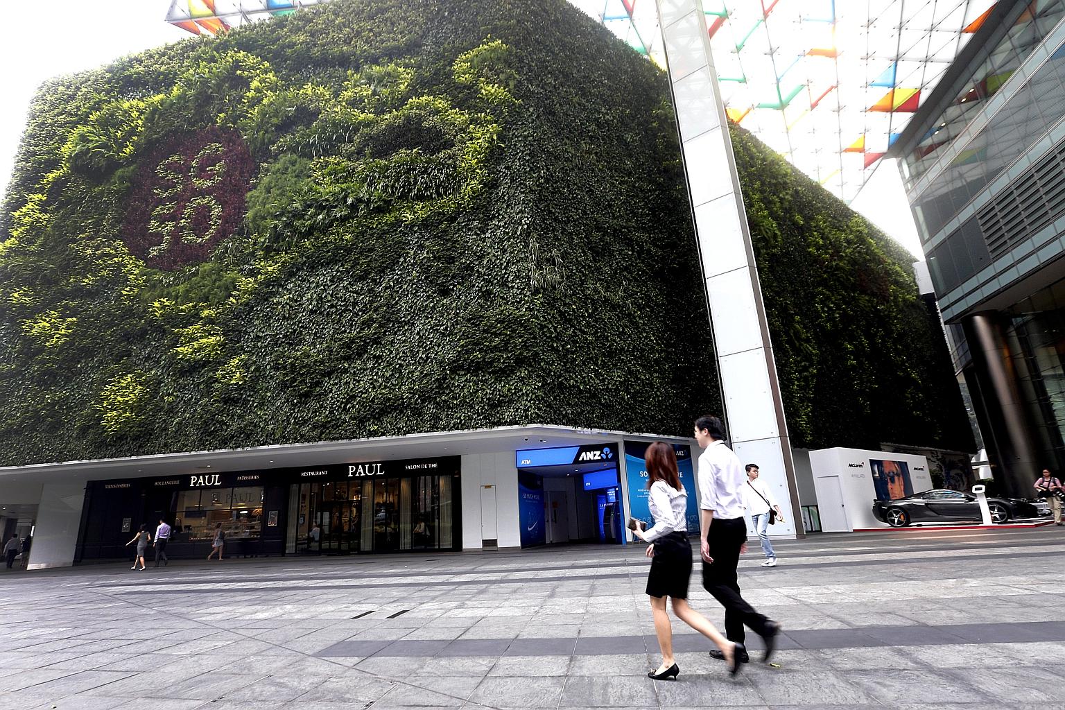 The Ocean Financial Centre has systems that harvest rainwater for rooftop gardens and water-efficient tap fittings.