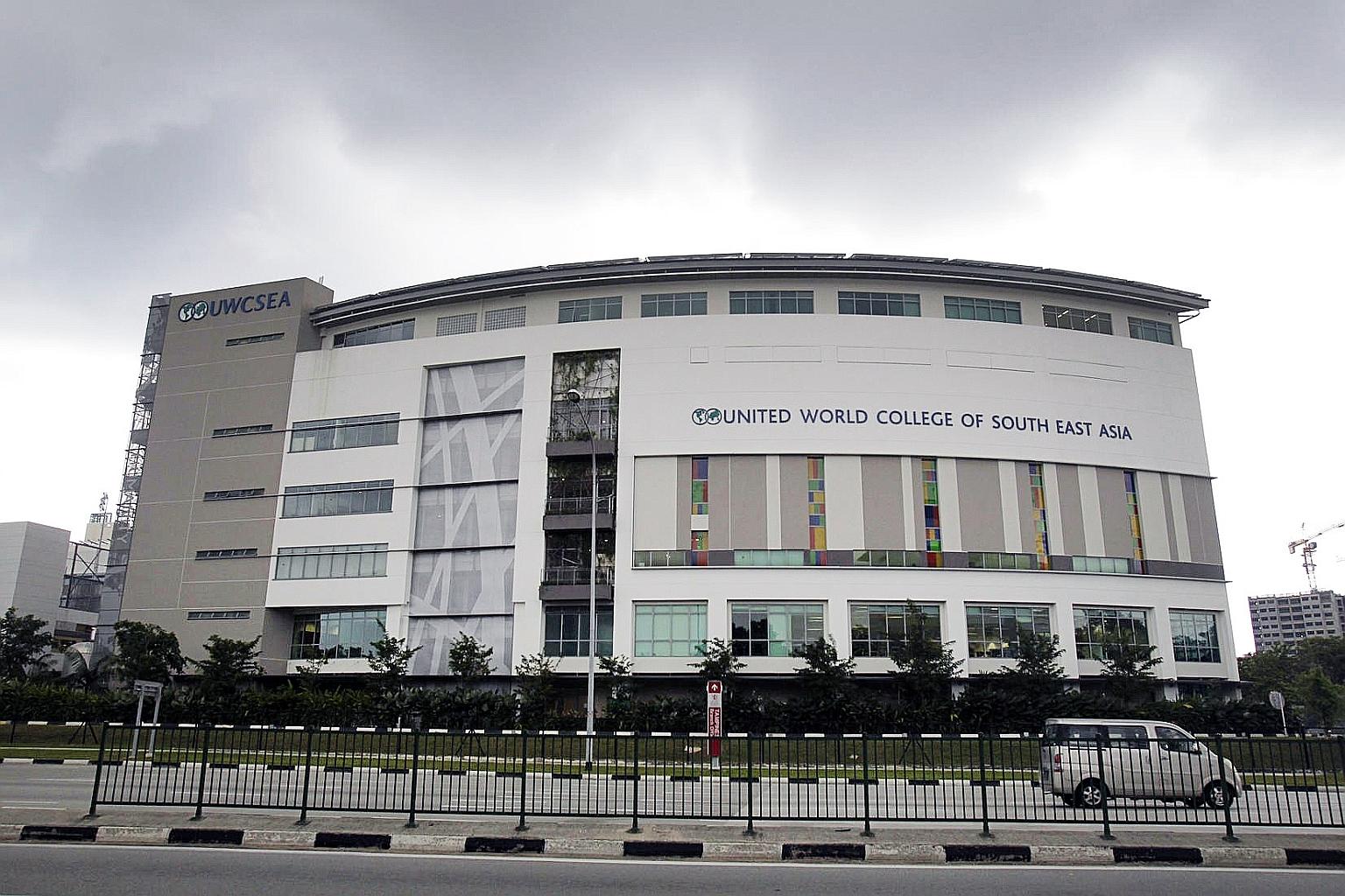 The United World College of South East Asia campus in Tampines has seen student numbers increase from more than 2,200 in 2013 to 2,500 in August this year.