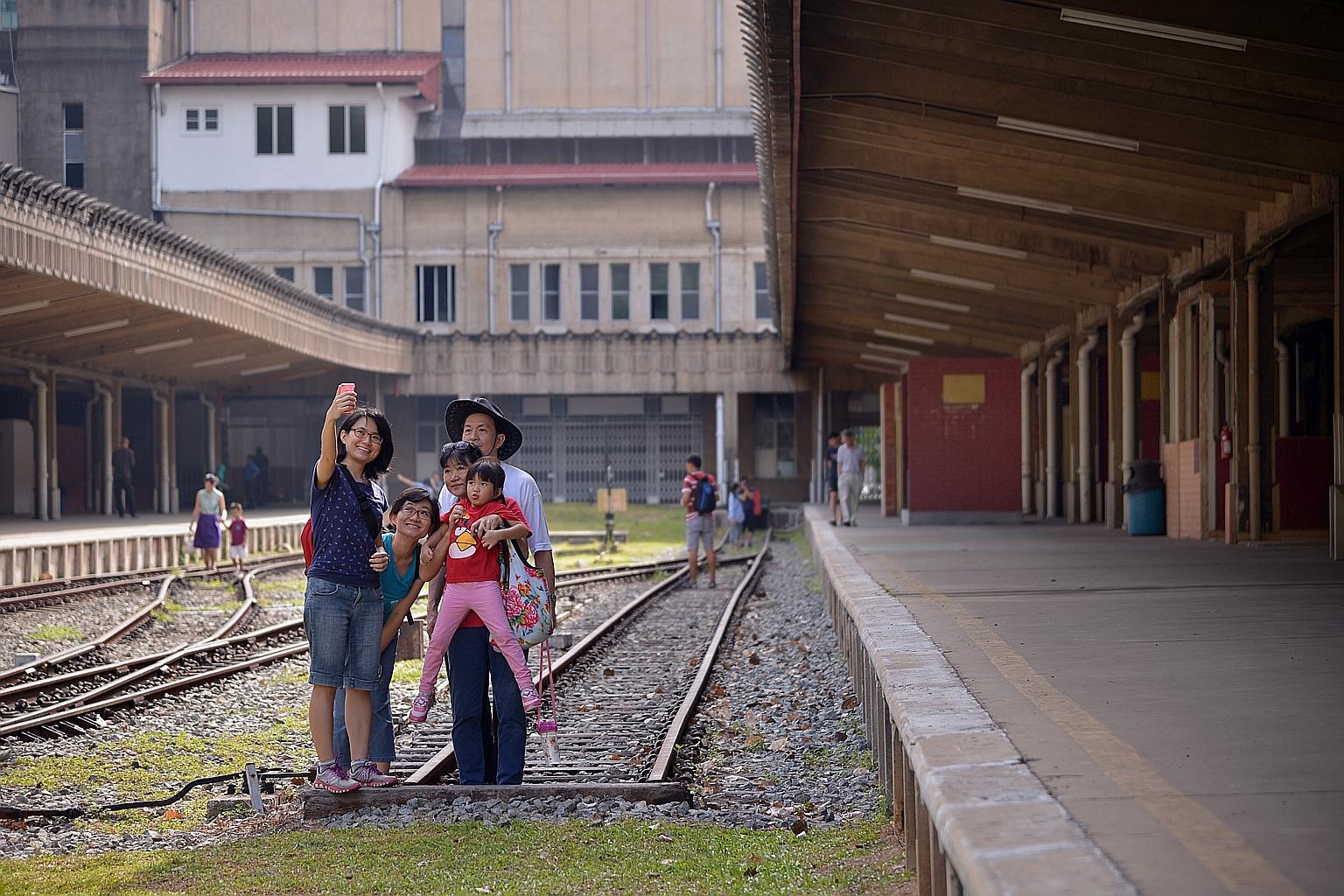 Above: The sites of the three new MRT stations on the Circle Line. Left: LTA said measures will be taken to sensitively integrate the new Circle Line Cantonment station with the historic Tanjong Pagar railway building. Parts of the railway station pl