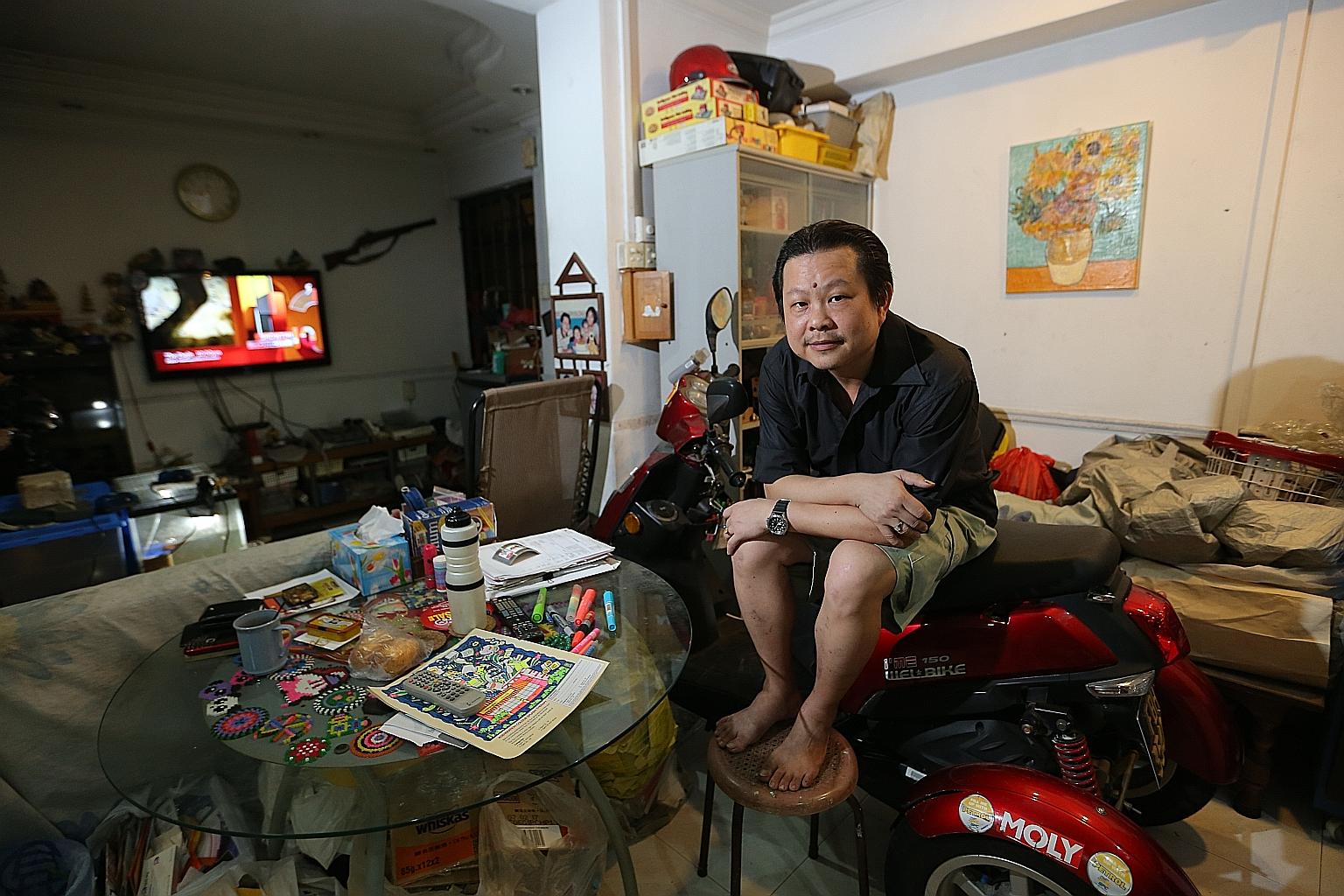 Mr David Chen has had debt collectors banging on the door of his flat, shouting vulgarities and even turning off his flat's electricity supply over money he owed a motoring firm.