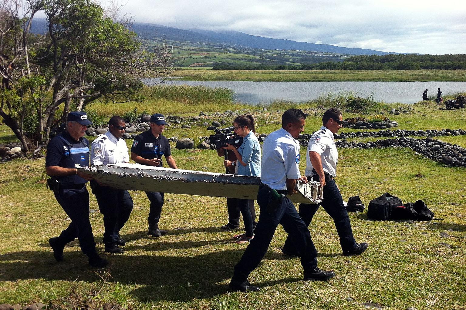 Experts want flight tracking to be made mandatory, to avoid a repeat of the MH370 tragedy. The plane remains missing but a 2m-long flaperon (left), washed up on Reunion Island more than three months ago, has since been confirmed to be from the ill-fa