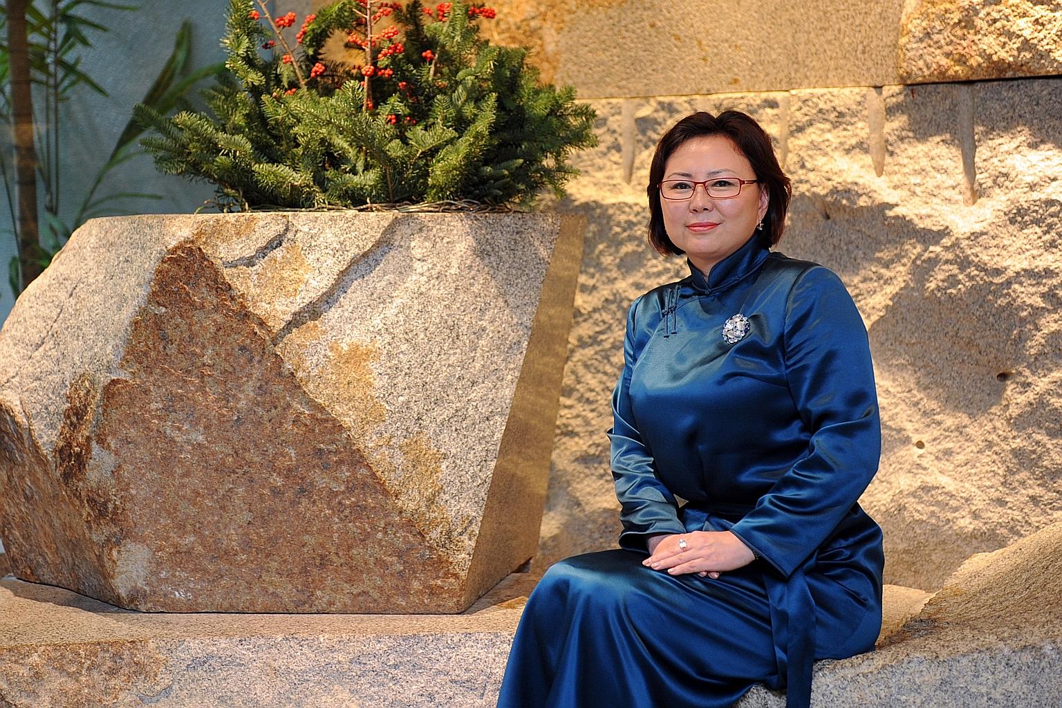 Mrs Saldan Odontuya says that Mongolians can look at what they can learn from the food court idea and how they can take home the best practices of Singapore.