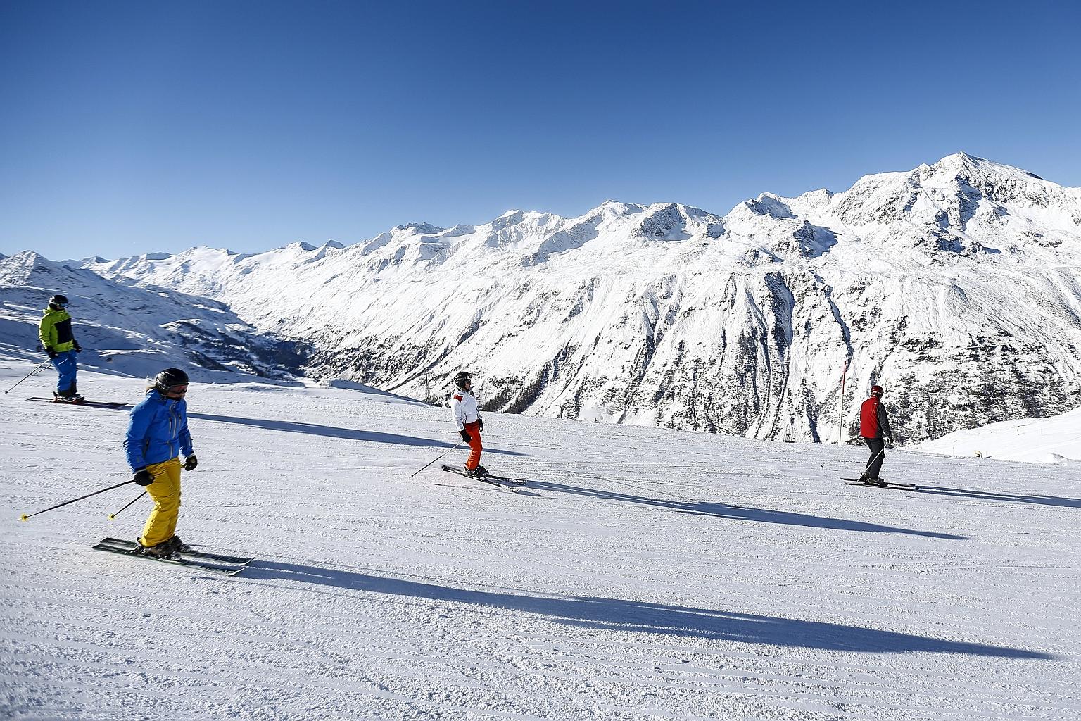 The Austrian ski resort of Obergurgl. Many winter sport injuries happen at the end of the day, when people are fatigued but over-exert themselves to finish that one last run, says NUH Sports Centre's Dr Wang Mingchang.