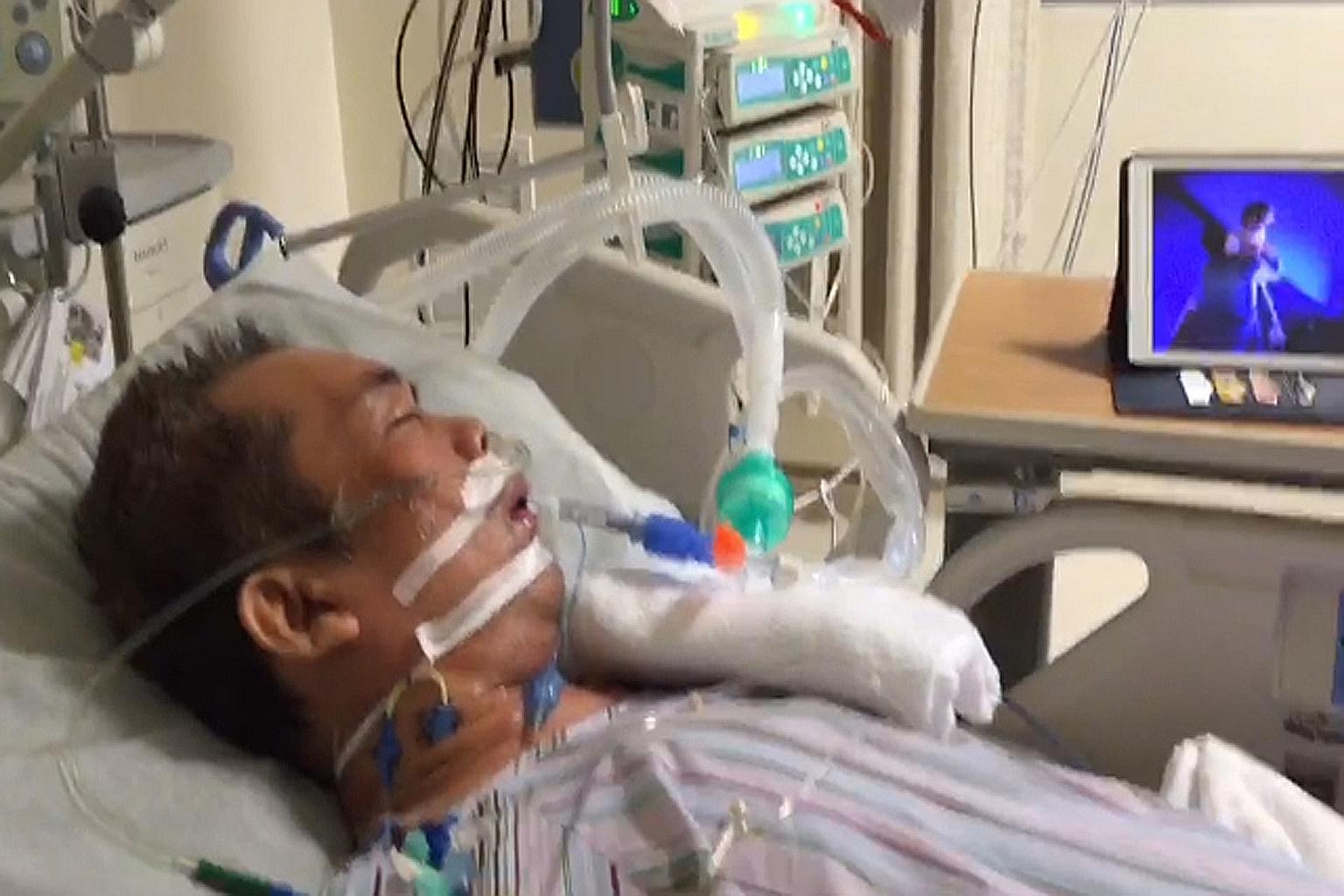 Mr Sim Tharn Chun was hospitalised a few days after eating raw fish porridge on Nov 15. Doctors said his condition likely stemmed from the Group B Streptococcus bacteria leading to meningitis.