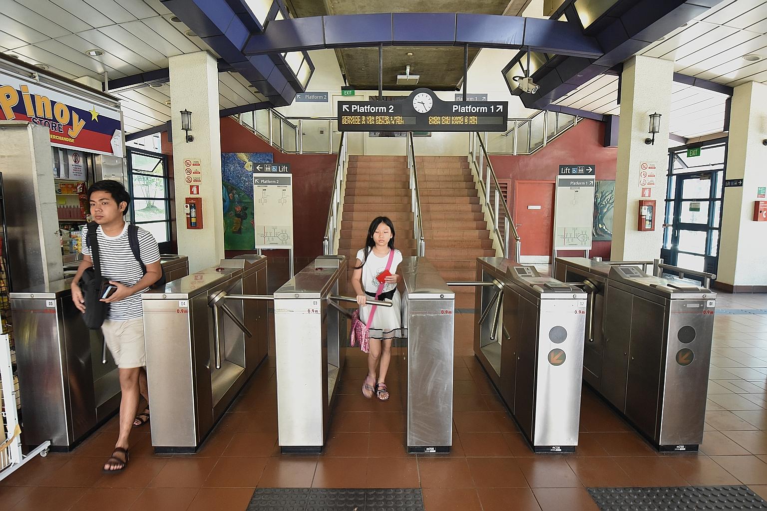 Turnstile fare gates - used only on the Bukit Panjang LRT line - will make way for automatic retractable ones.