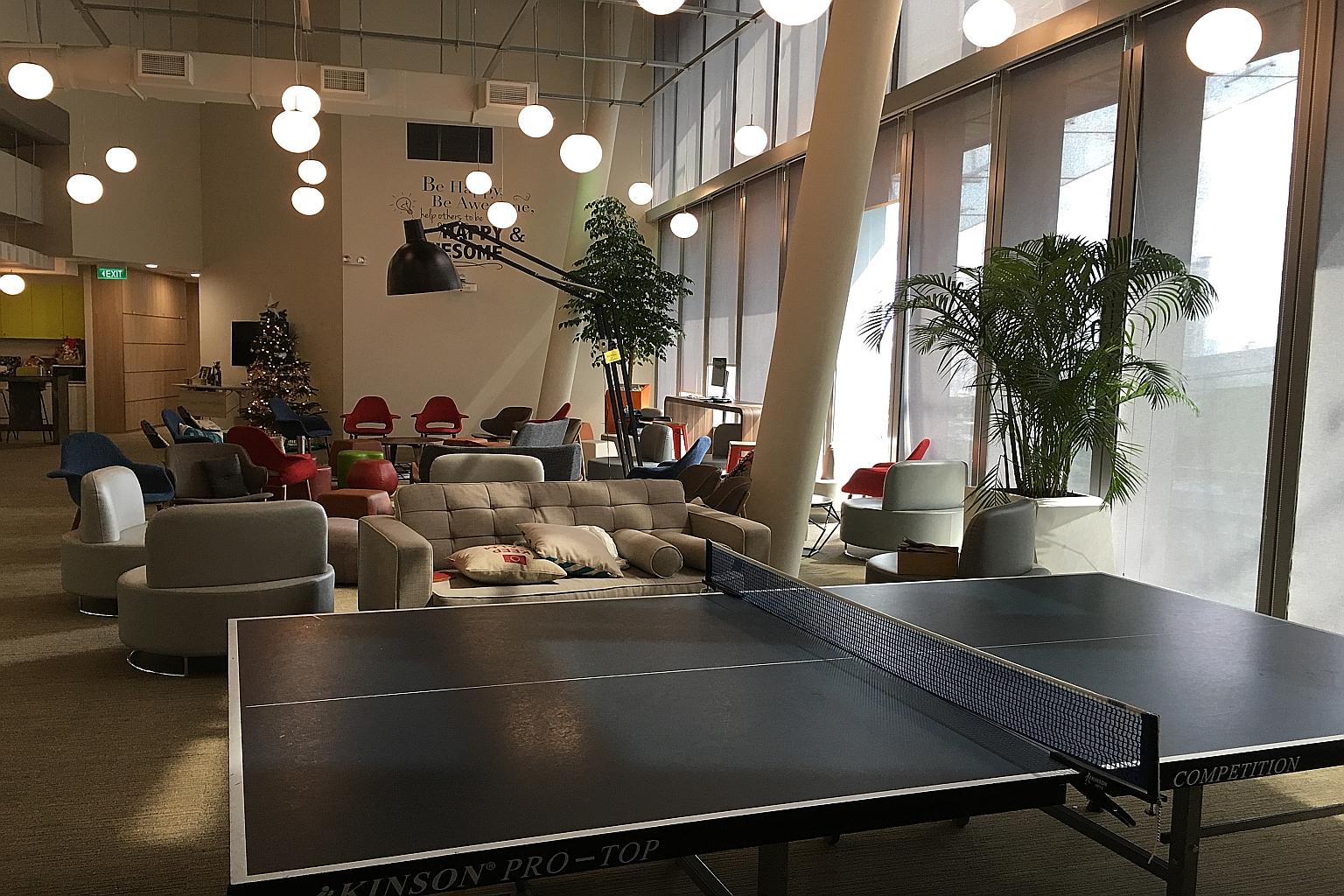 Open spaces and a ping pong table help create a conducive environment for a crack IT team of 90 tasked with refining government websites and apps more regularly as citizens' needs change.