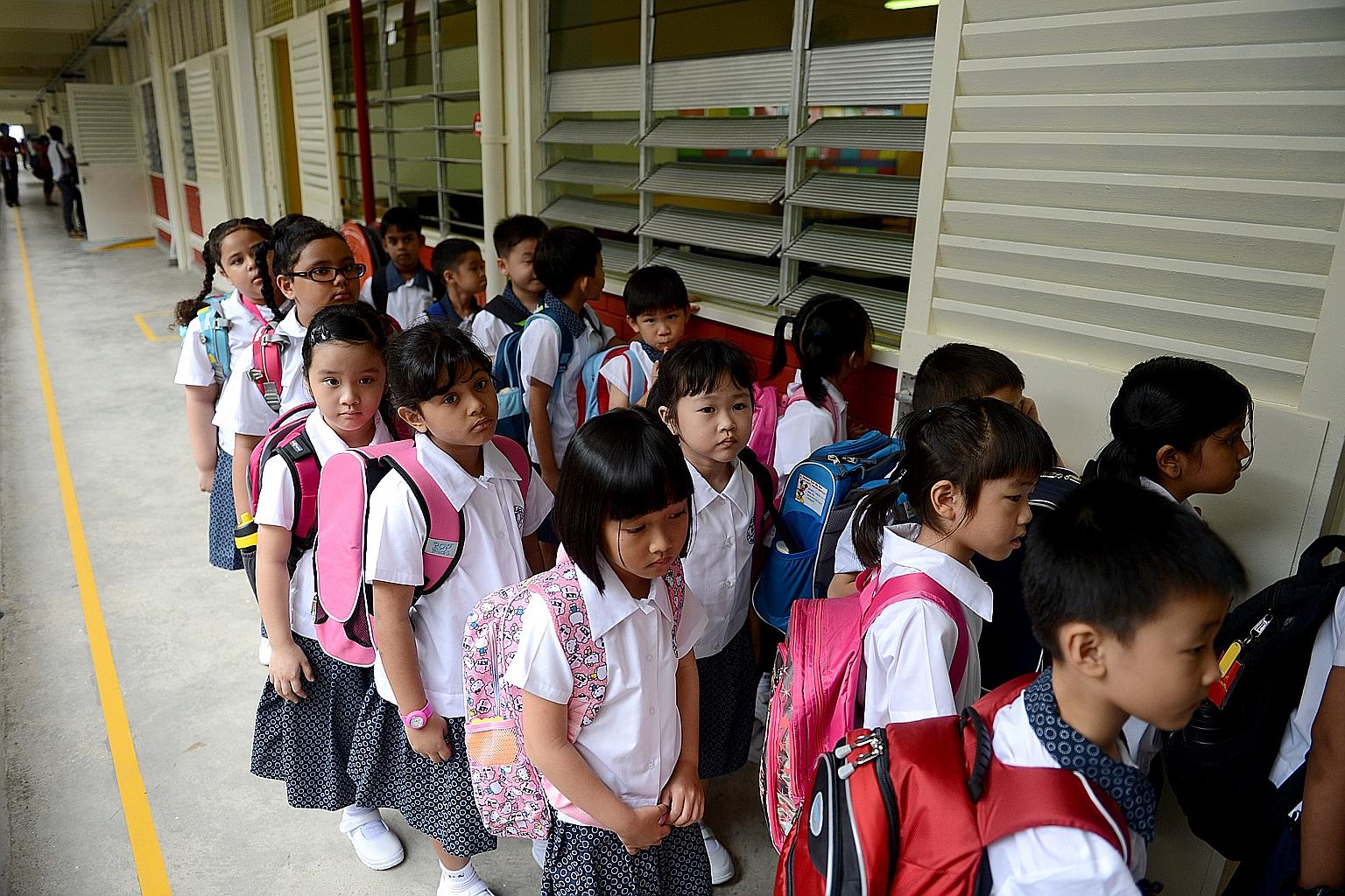 It helps to familiarise a child with her new school environment. Parents should attend the school orientation programme or accompany the child on the first day of school.