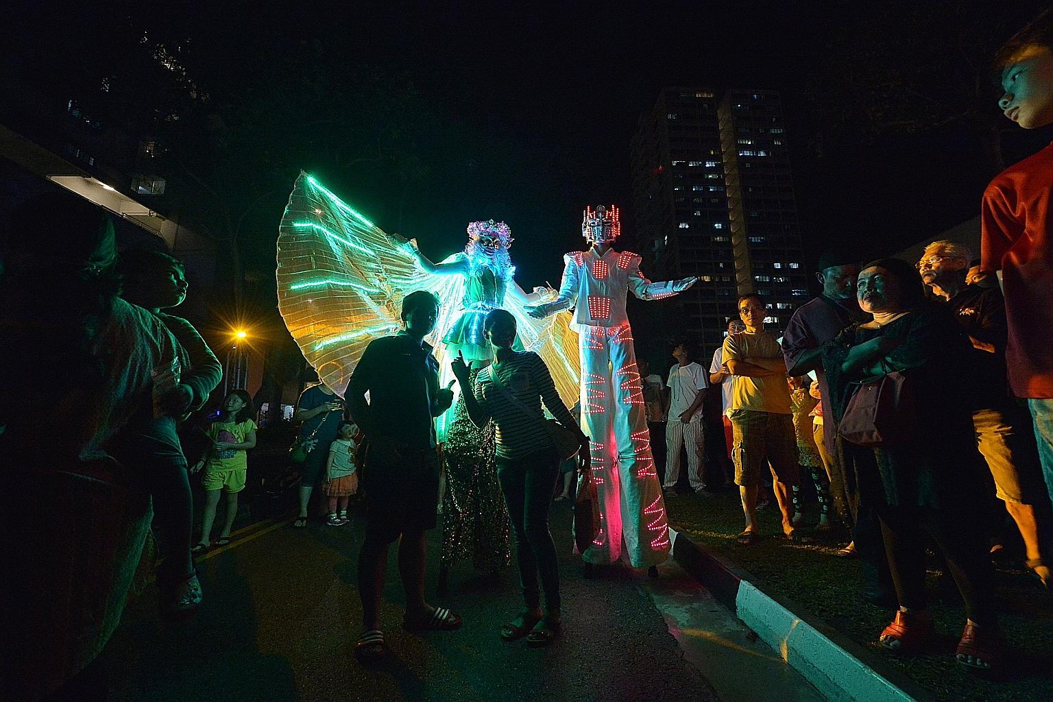 As well as street dancing and live music, West Coast Swing also featured a laser light show and fireworks.