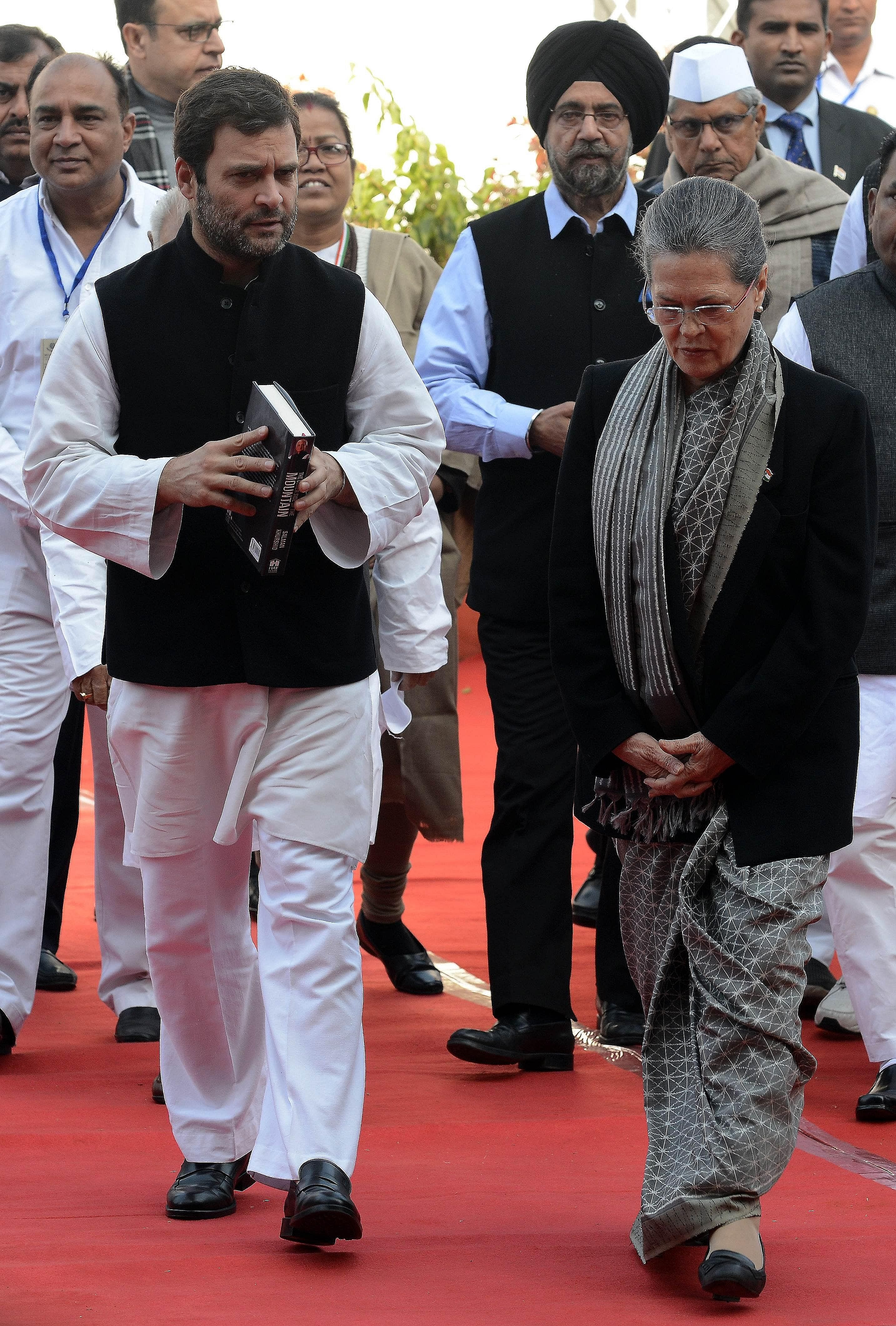 In a sign of what could be a blow to the dynastic system in India, Sonia Gandhi (left), president of the Congress party, and her son Rahul (far left), the party's vice-president, were forced to appear in court on corruption charges last month.