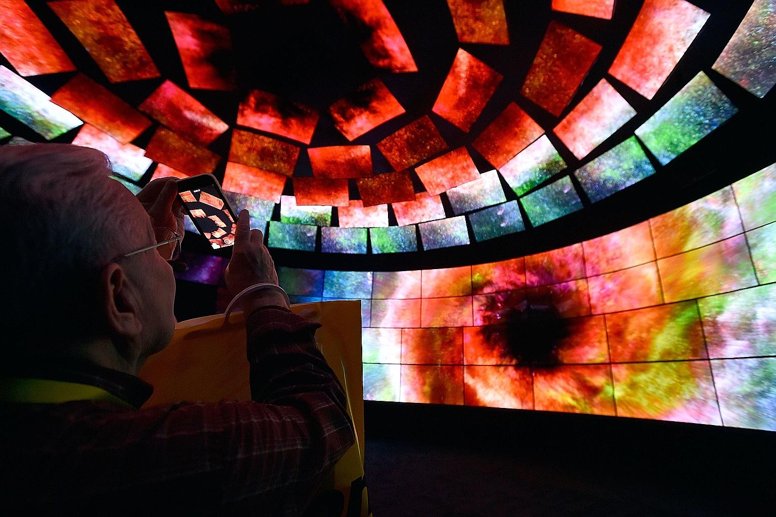 A video wall at LG's booth was one of many technological attractions that wowed the crowds at last week's CES 2016, held at the Las Vegas Convention Centre.