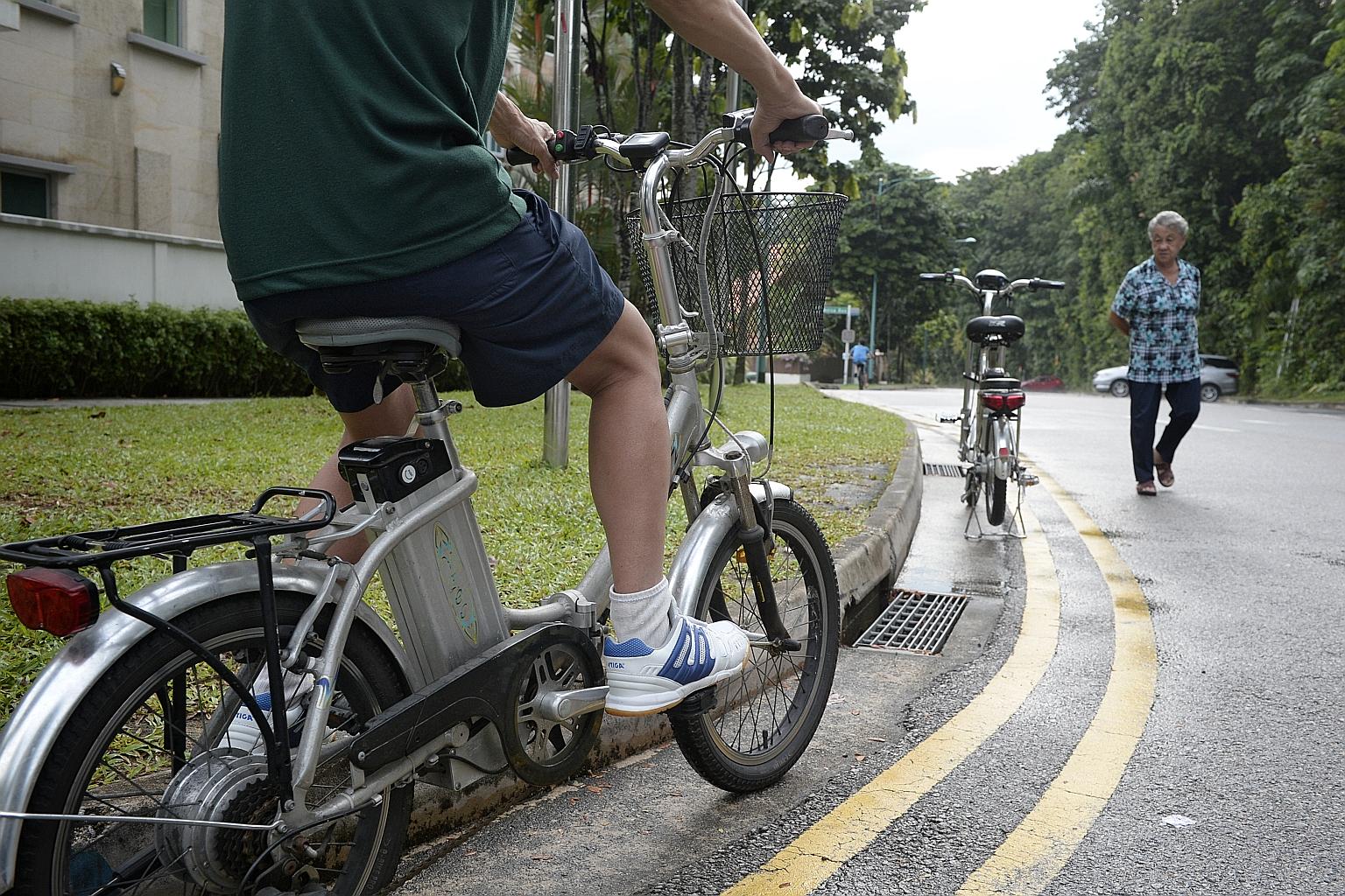 LTA bans the use of a throttle to help riders to move at a maximum speed of 6kmh without pedalling. It says such a start-up feature could be illegally modified for the PAB to travel faster than 6kmh without pedalling.