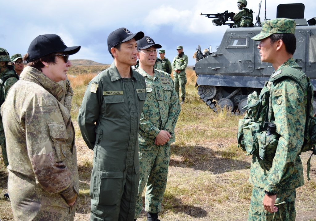 Singapore army participates in Exercise Thunder Warrior in New